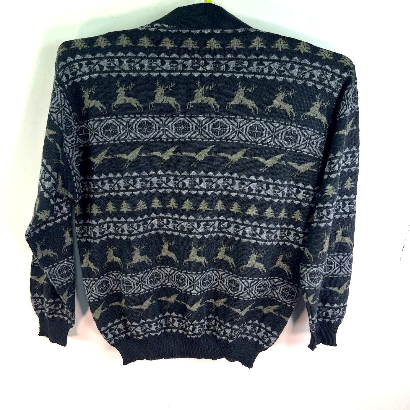 Vintage VTG Gliurali Deer Geese Bohemian Wool Blend Sweater Mens M/L Made Italy Size US M / EU 48-50 / 2 - 6 Thumbnail