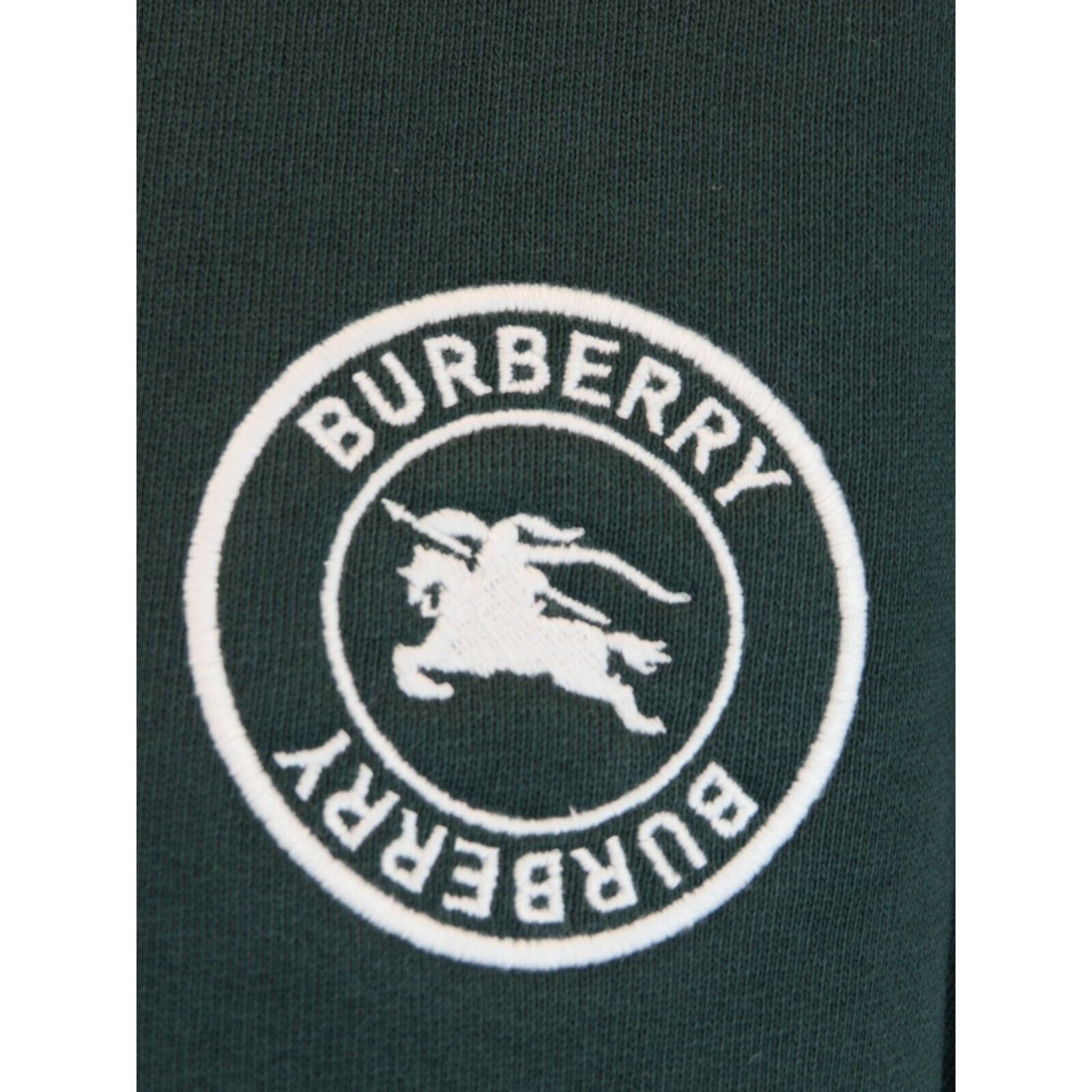 Burberry REYLIEGH GREEN COTTON WHITE KNIGHT LOGO PULLOVER SWEATER XXL Size US XXL / EU 58 / 5 - 2 Thumbnail