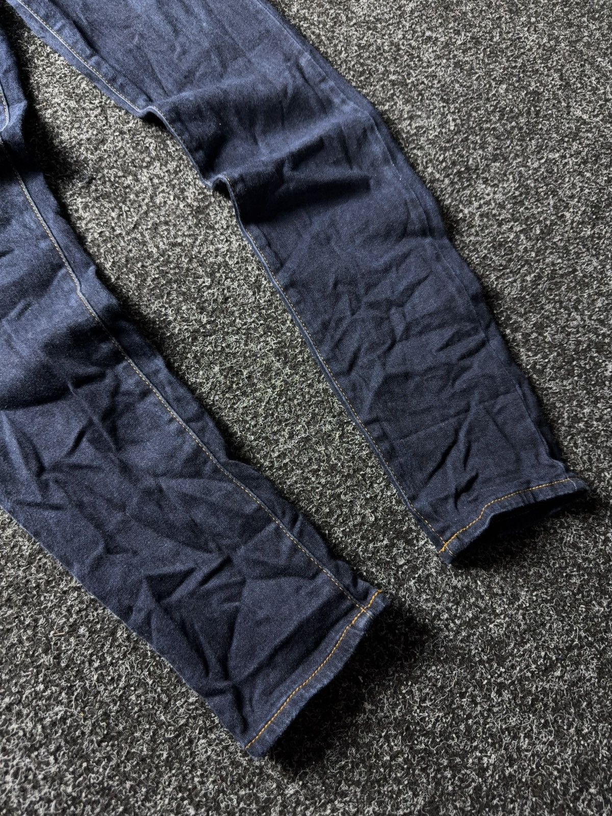 Armani Exchange Luxury Y2K Armani Exchange Slim Fit Dark Blue Stretch Jeans Size 30" / US 8 / IT 44 - 4 Thumbnail