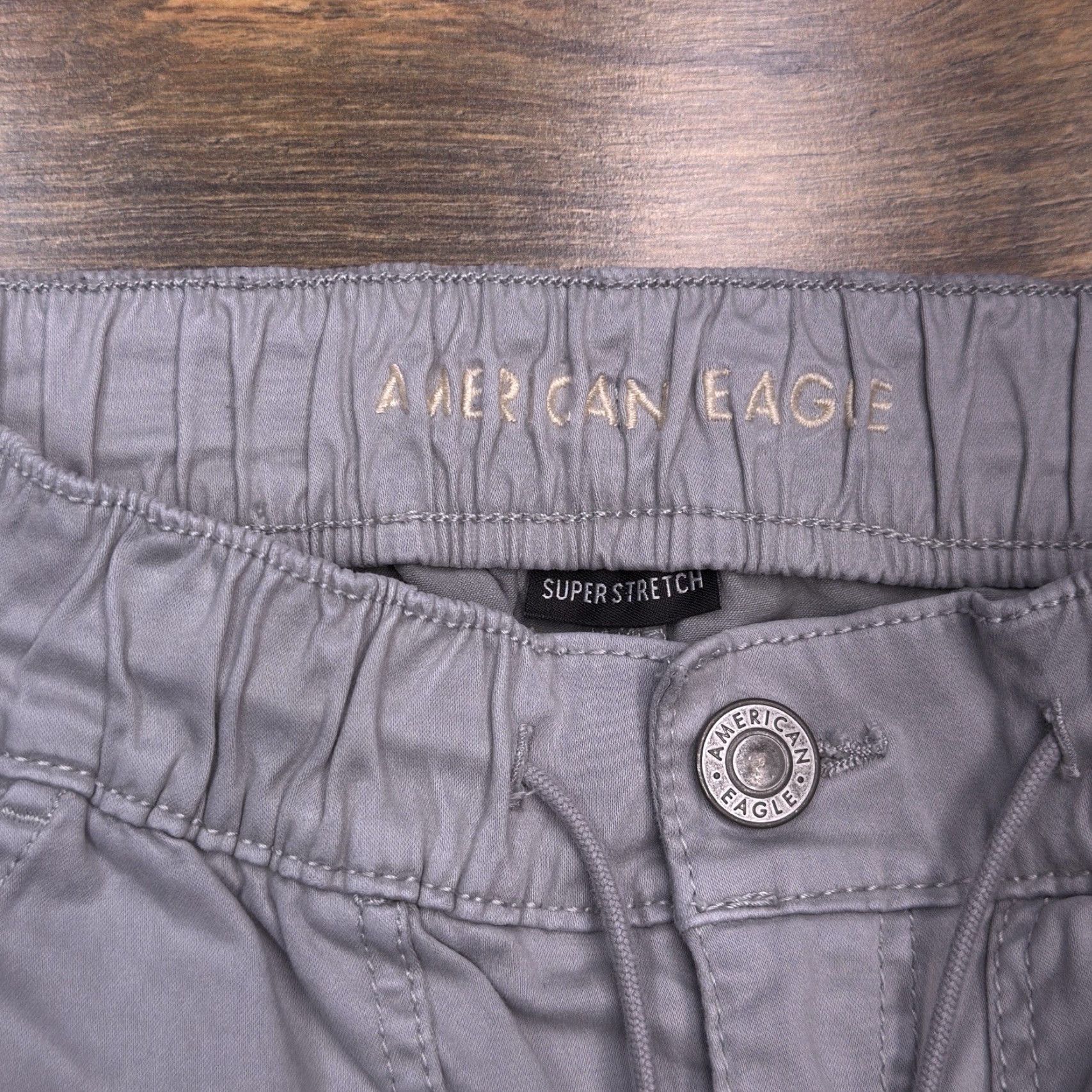 American Eagle Outfitters American Eagle Outfitters Jegging Jogger Pants Women's 8 Gray Mid Rise Zip Ankle Size 30" / US 8 / IT 44 - 4 Thumbnail