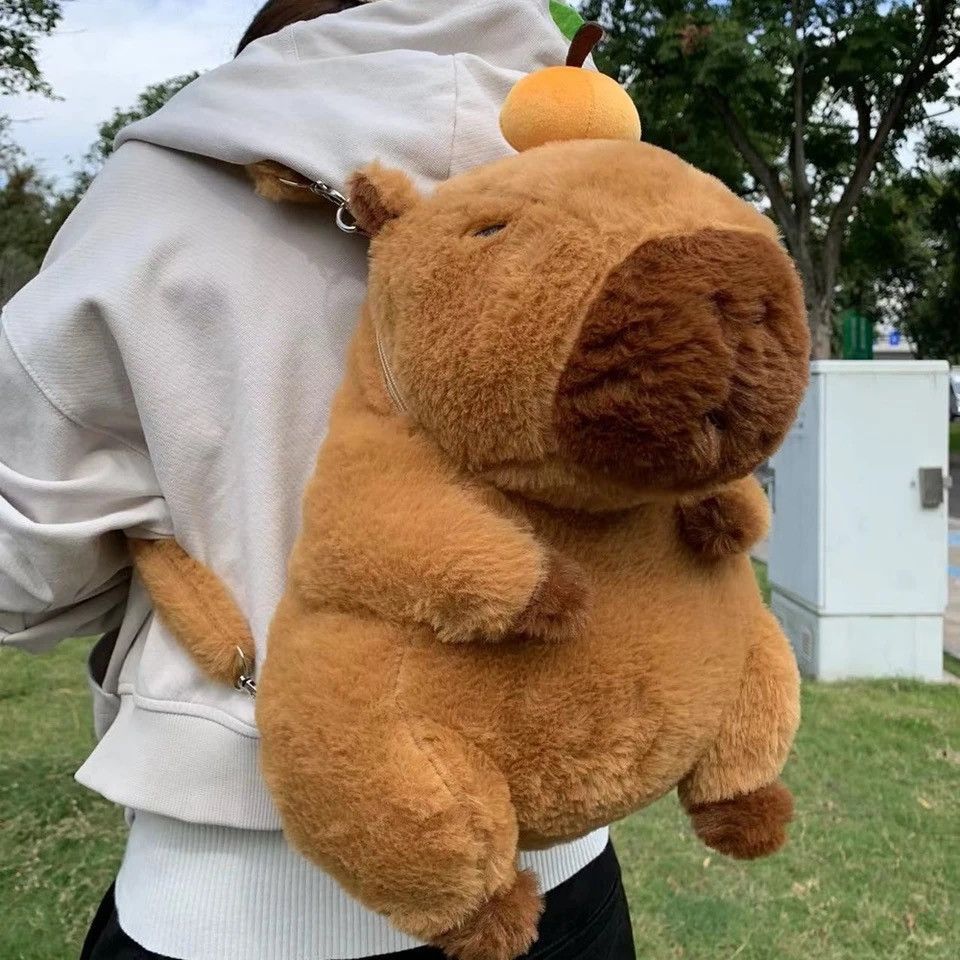 Japanese Brand Capybara Plush Backpack Size ONE SIZE - 3 Thumbnail