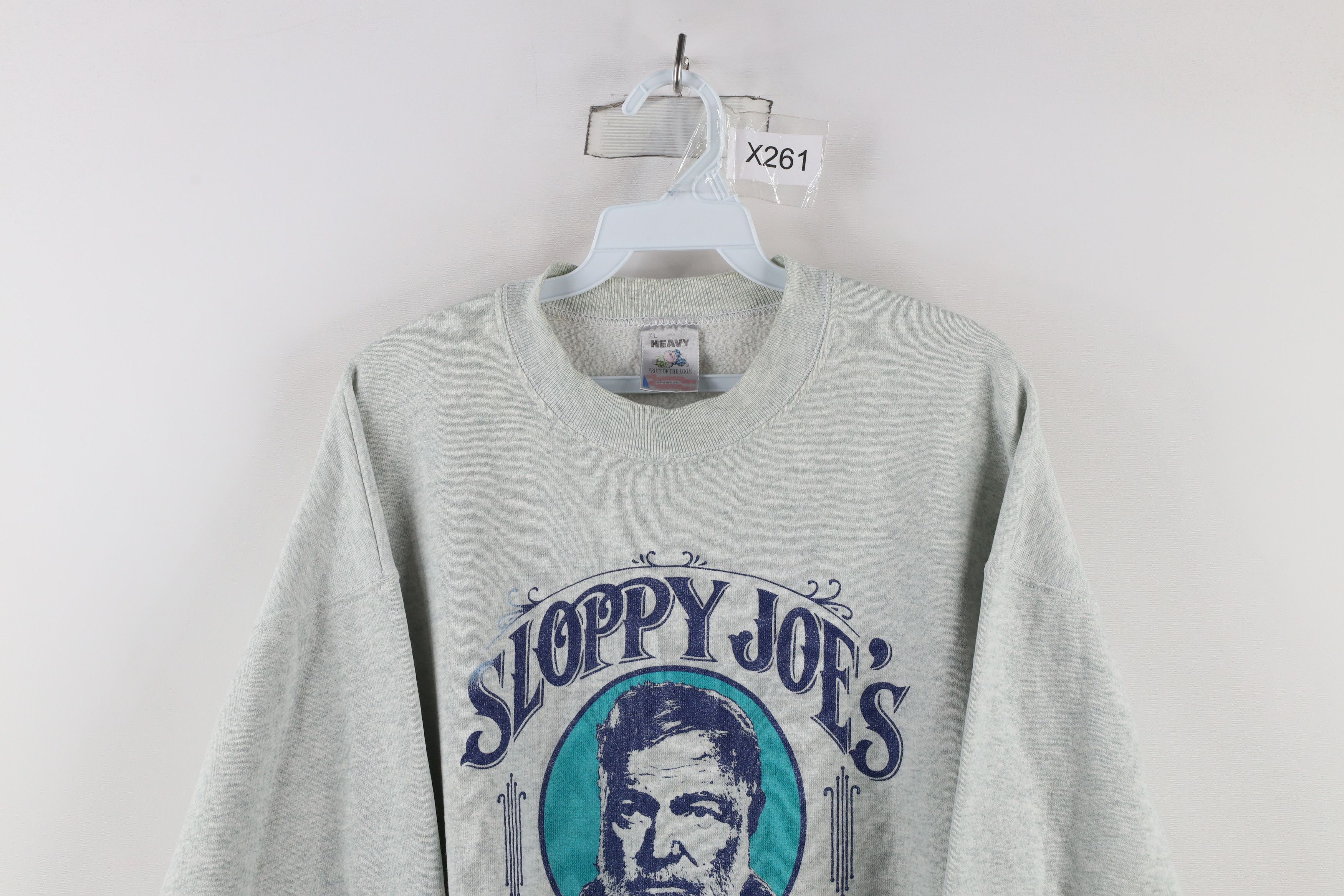 Vintage Vintage 90s Streetwear Joes Key West Florida Sweatshirt US Size US XL / EU 56 / 4 - 2 Thumbnail
