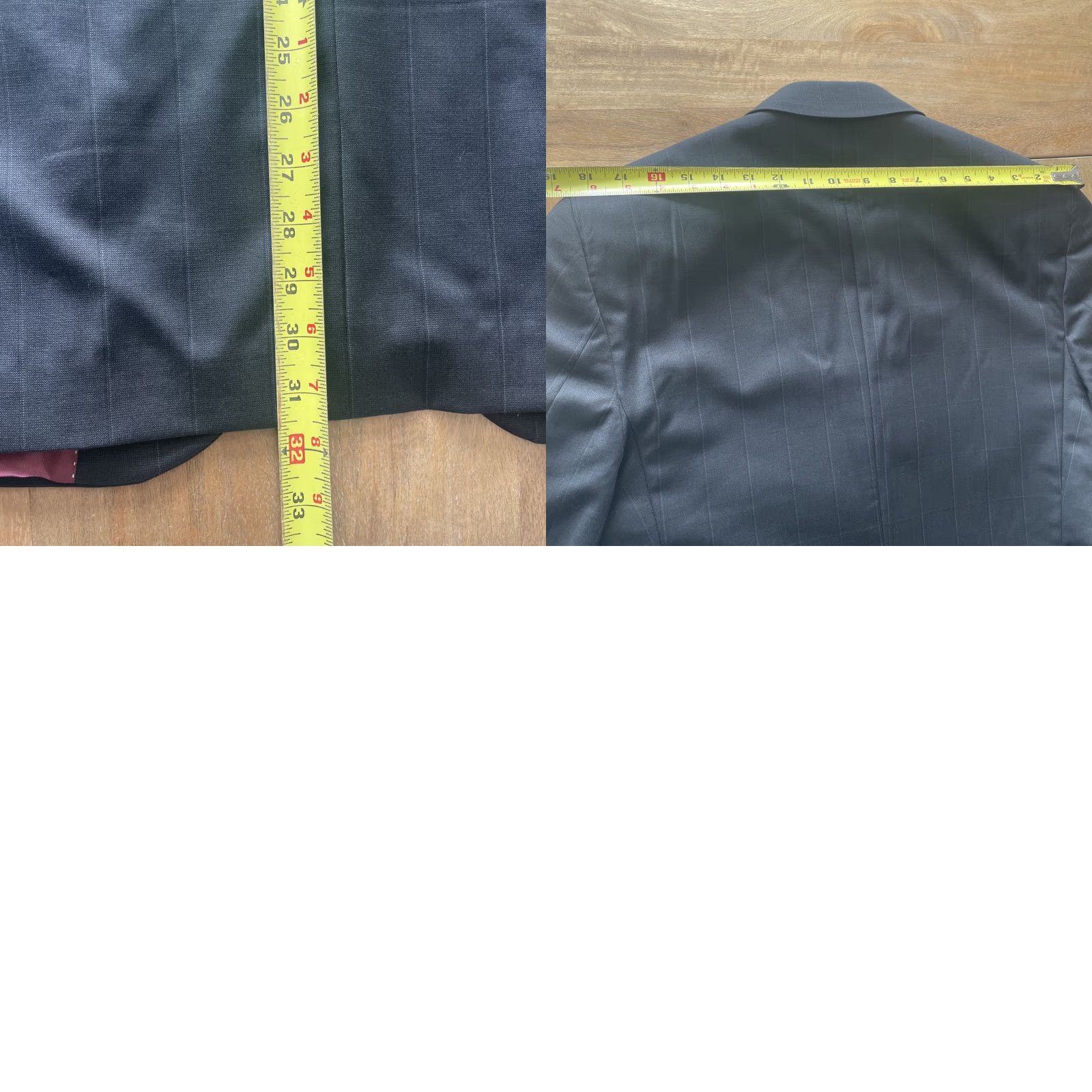 Jack Victor Jack Victor Slim 100s Black Windowpane Sport Jacket Blazer Mens 42L Size 42R - 9 Thumbnail