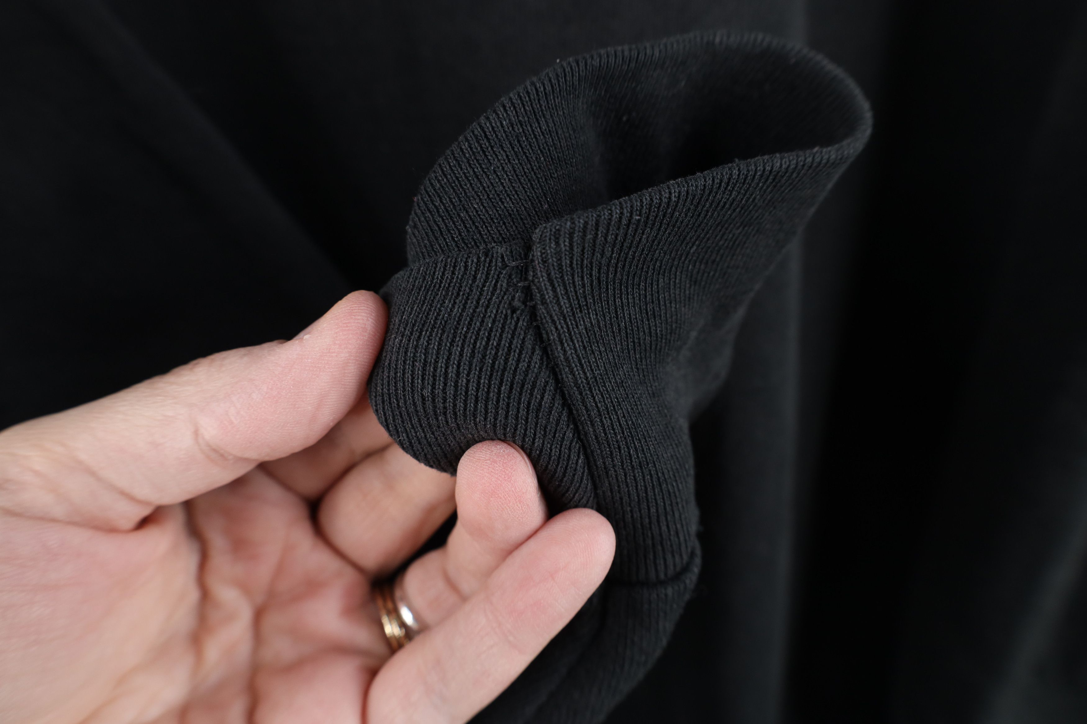 Vintage Vintage 90s Streetwear Blank Crewneck Sweatshirt Black USA Size US L / EU 52-54 / 3 - 5 Thumbnail