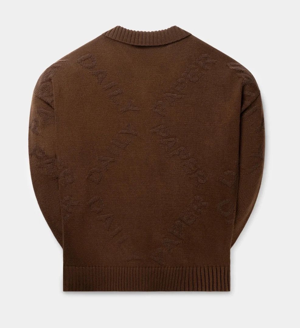 Daily Paper DAILY PAPER Brown Diamond Knit Sweater SZ XL Size US XL / EU 56 / 4 - 3 Thumbnail