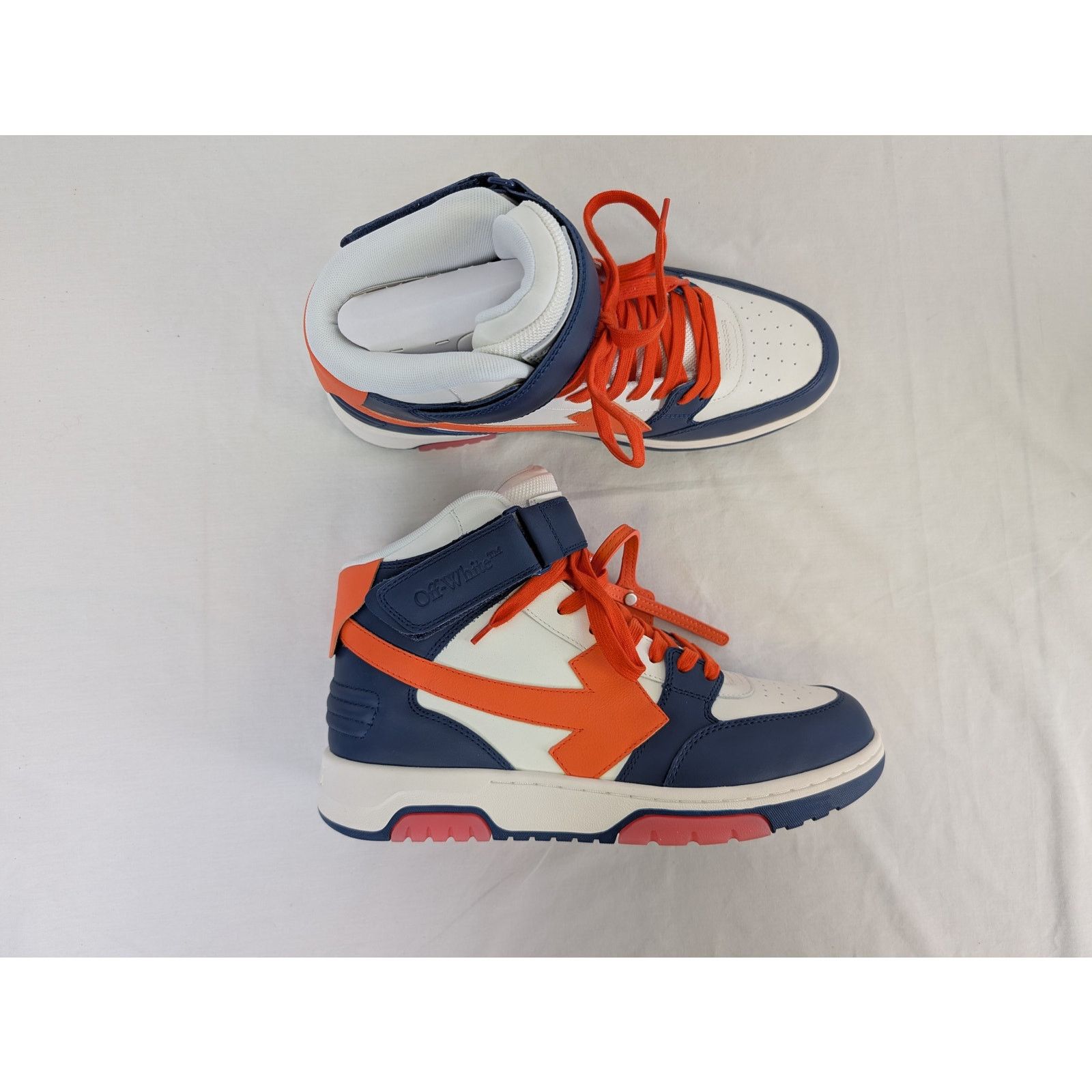 Off-White o1rshd1 Out of office Mid Top Lea Sneakers in Blue Size US 10 / EU 43 - 13 Thumbnail