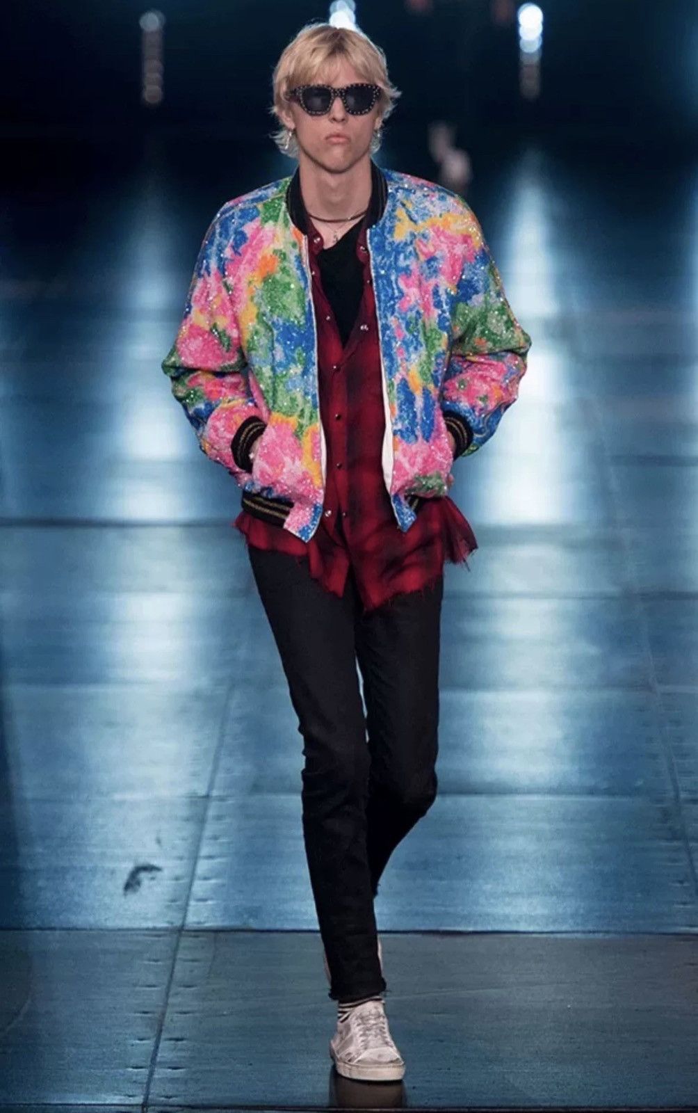 Saint Laurent Raw Hem Button Up Shirt from SS2015