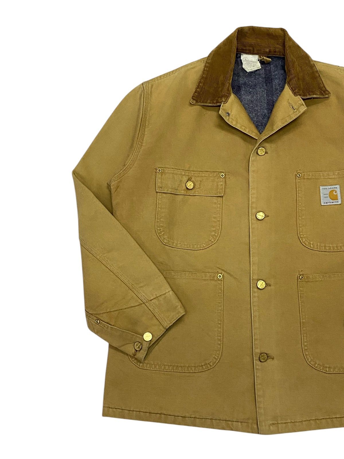 Carhartt × Vintage Carhatt 100 Anniversary Duck Canvas Chore Blanket Jacket Size US L / EU 52-54 / 3 - 9 Thumbnail