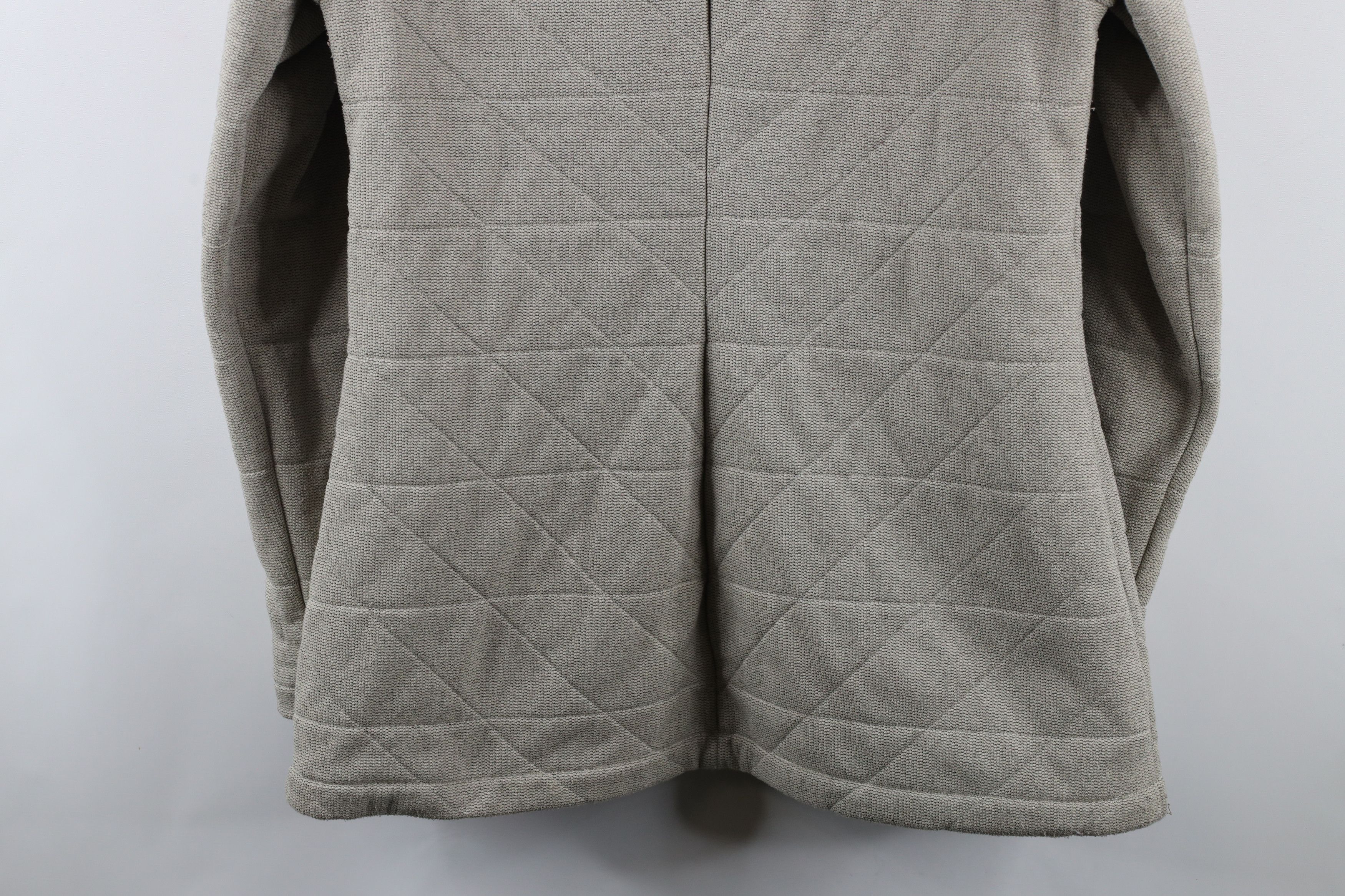 The North Face × Vintage The North Face Spell Out Knit Stitch Fleece Jacket Beige Size L / US 10 / IT 46 - 14 Thumbnail