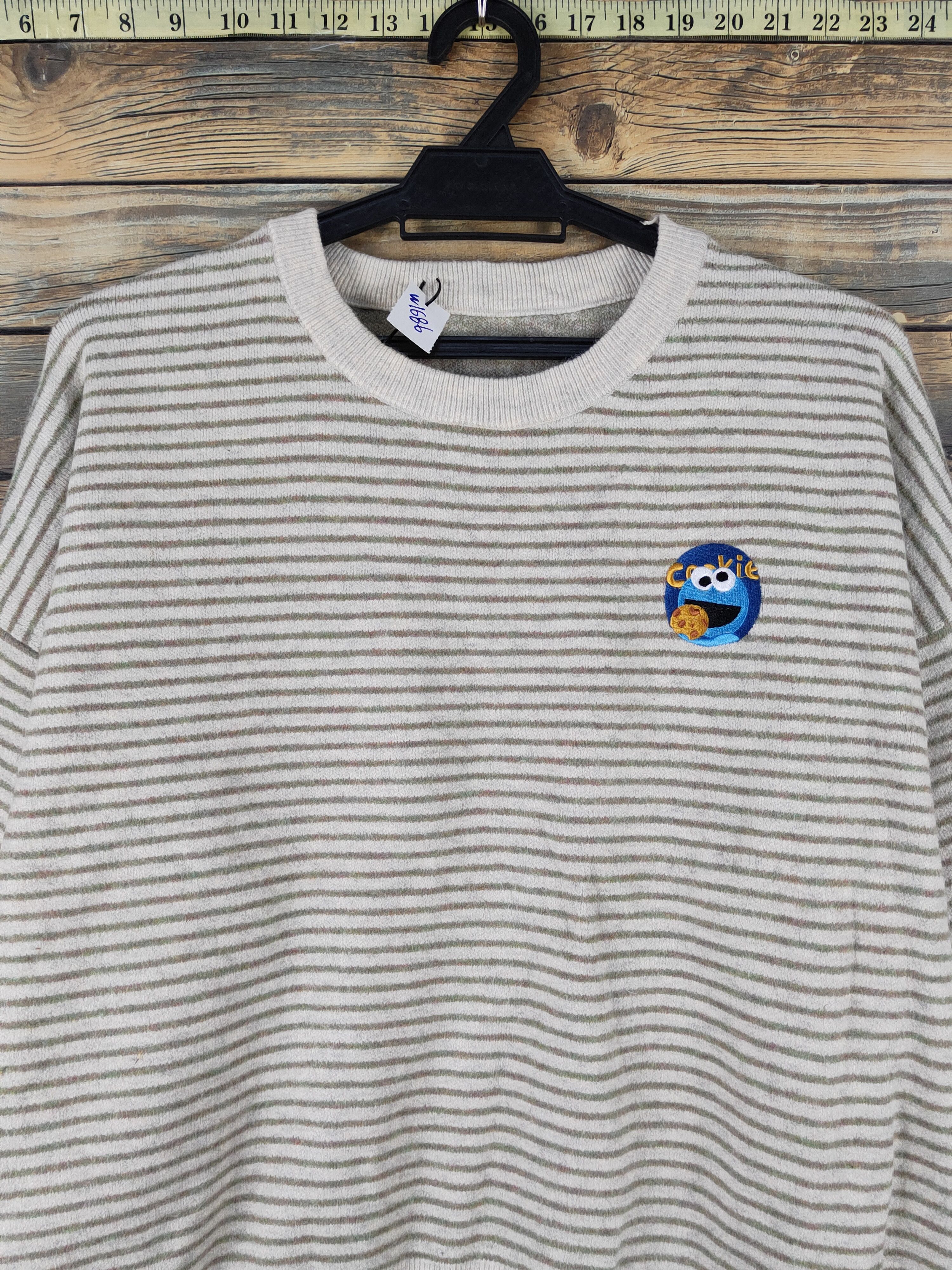 Cookies × Homespun Knitwear × Japanese Brand Japanese Brand Ivory Green knitwear Sweatshirts #W1686 Size L / US 10 / IT 46 - 2 Thumbnail