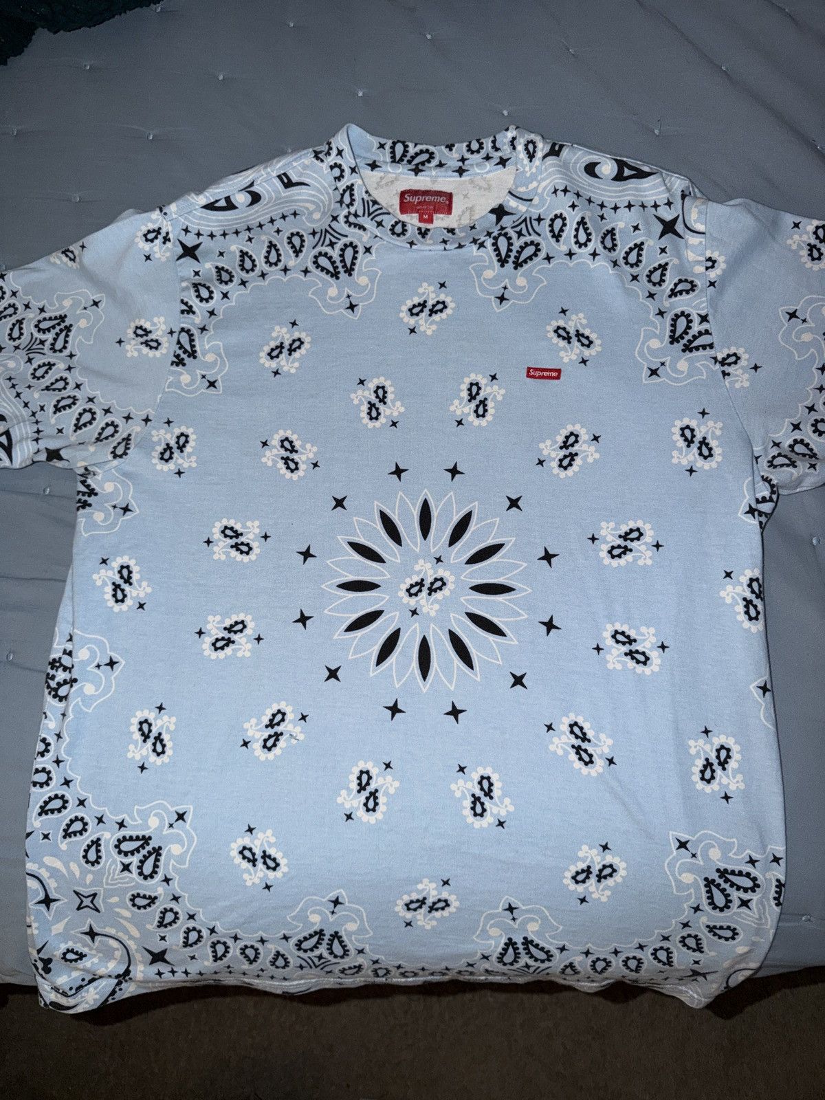Supreme Supreme Bandana Blue T shirt Size US M / EU 48-50 / 2 - 2 Thumbnail