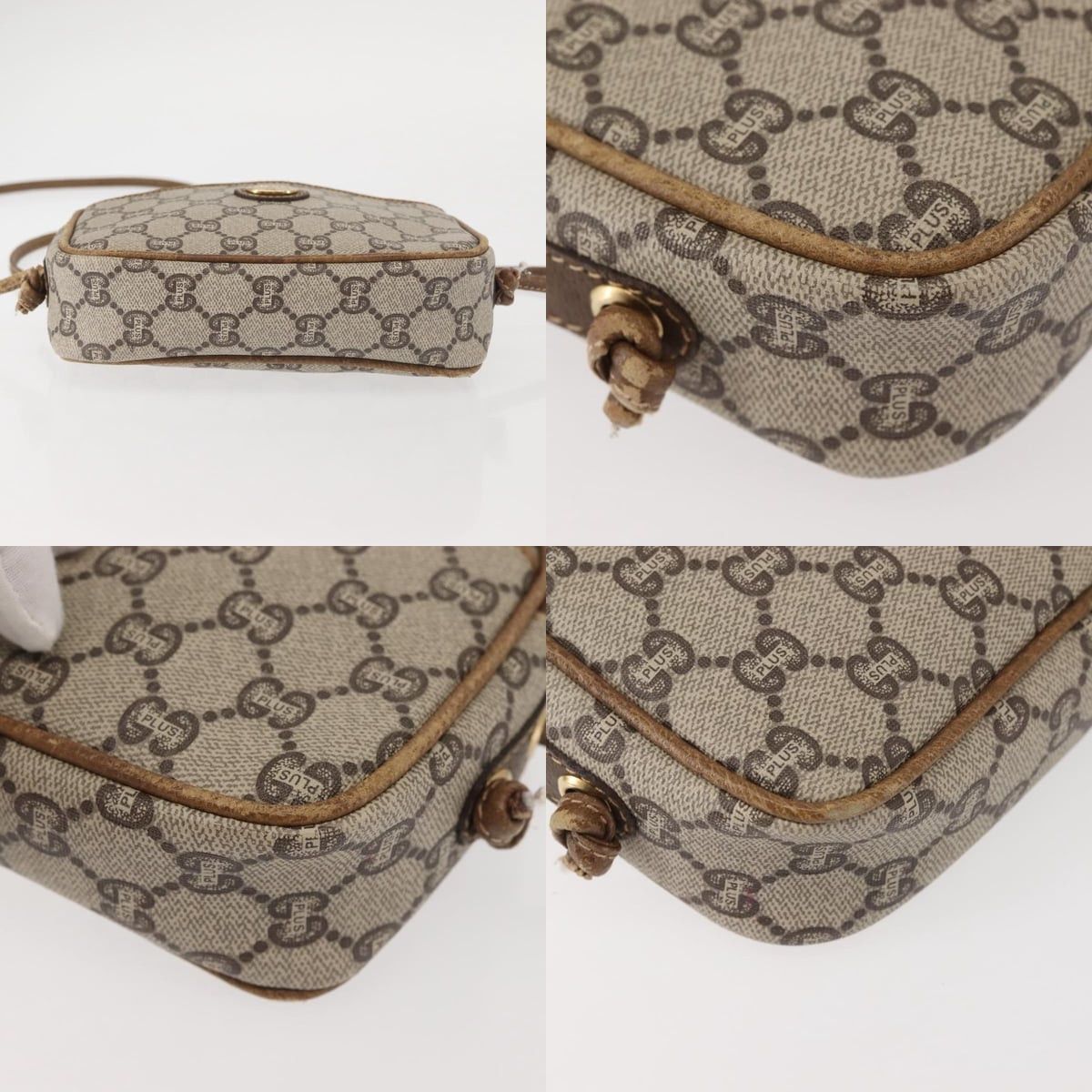 Gucci GUCCI GG Plus Supreme Shoulder Bag Pvc Leather Beige Gold Size ONE SIZE - 10 Thumbnail