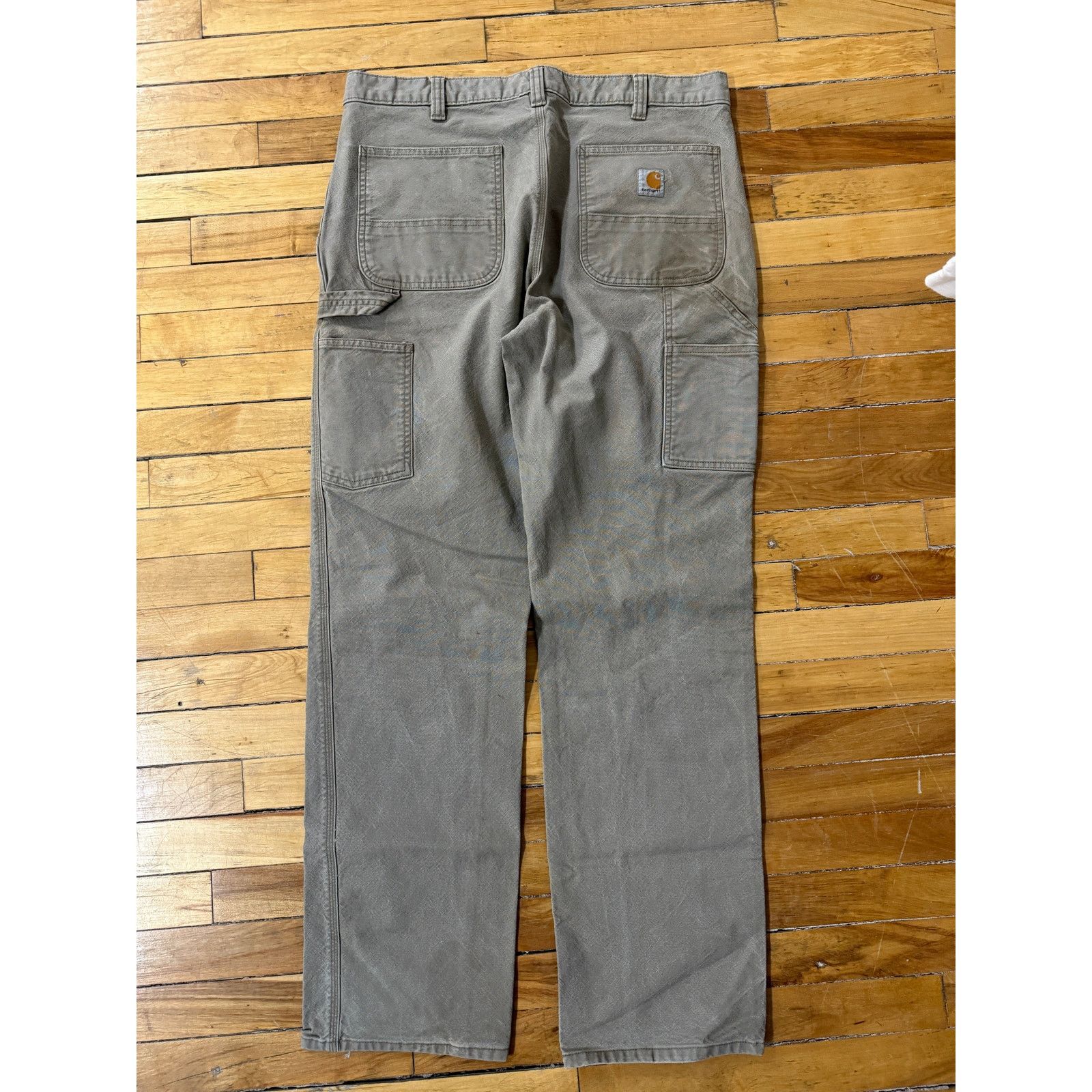 Vintage Carhartt Relaxed Fit Canvas Work Wear Carpenter Pants 36W Size US 36 / EU 52 - 2 Thumbnail