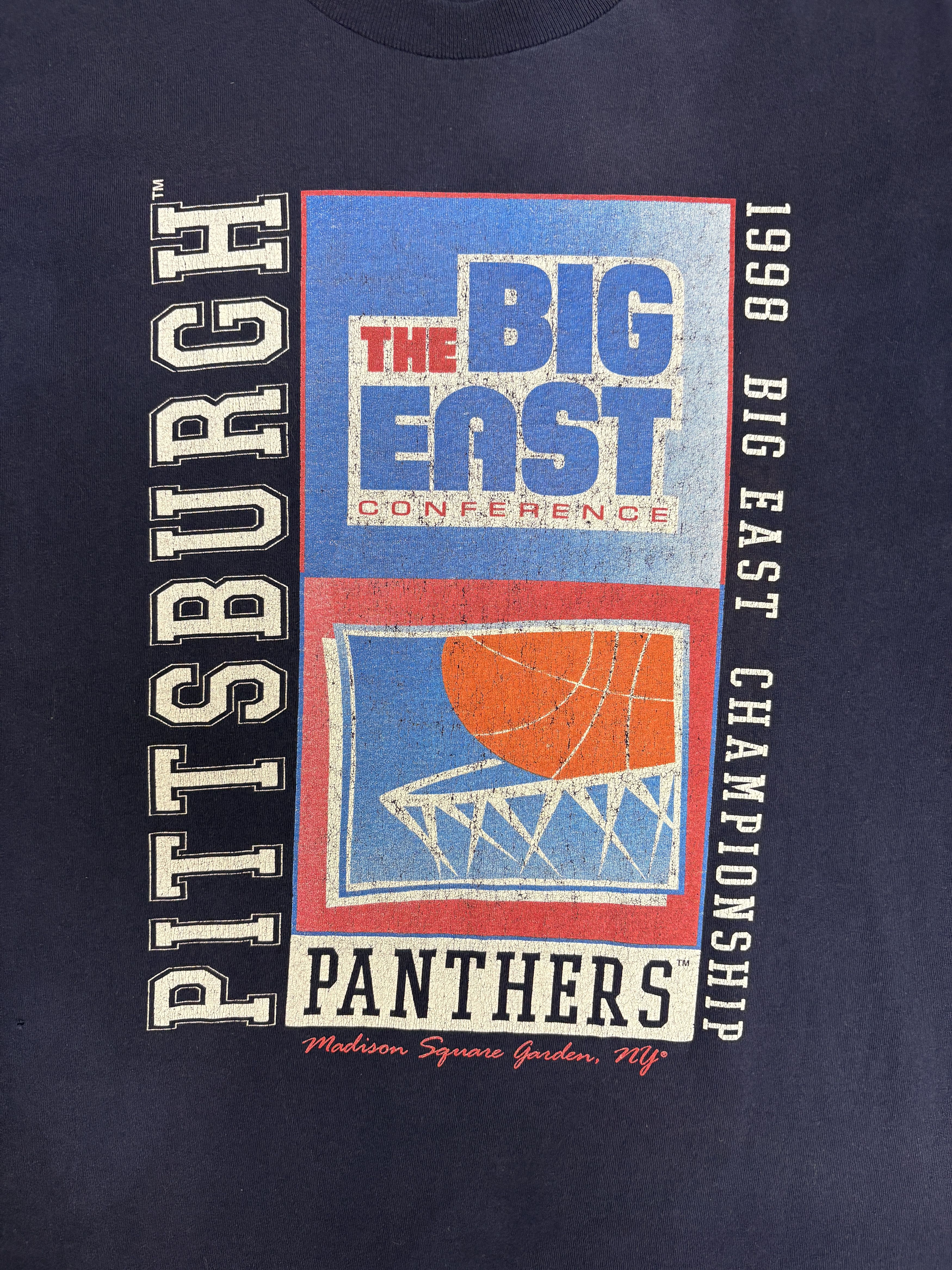 Vintage Pitt Panthers 1998 Big East Championship Vintage Tee Size US XL / EU 56 / 4 - 2 Thumbnail
