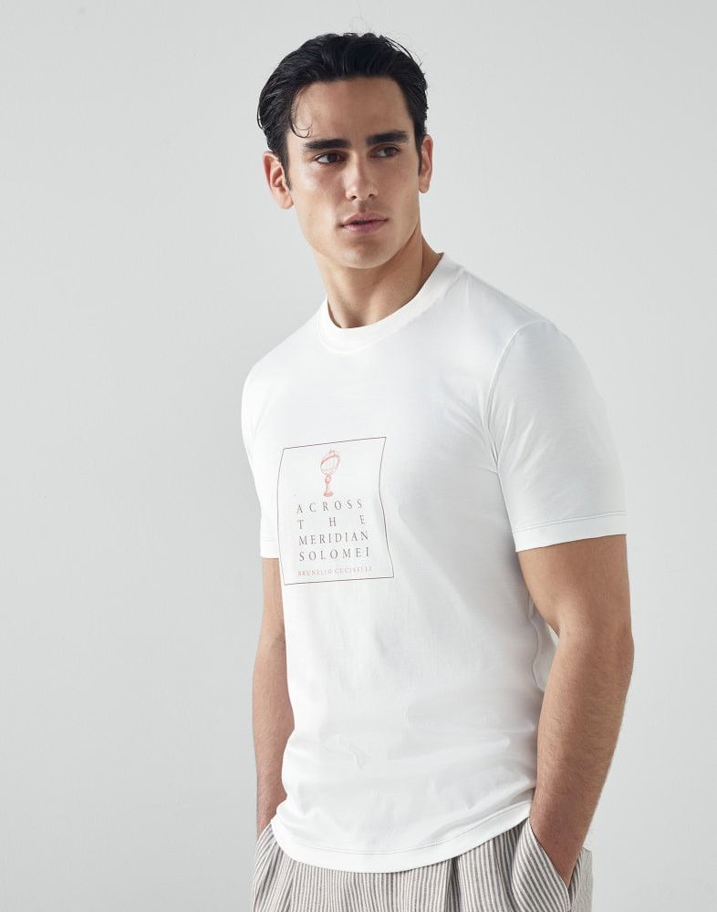 Brunello Cucinelli o1w1db10924 T-Shirt in White Size US XS / EU 42 / 0 - 1 Thumbnail