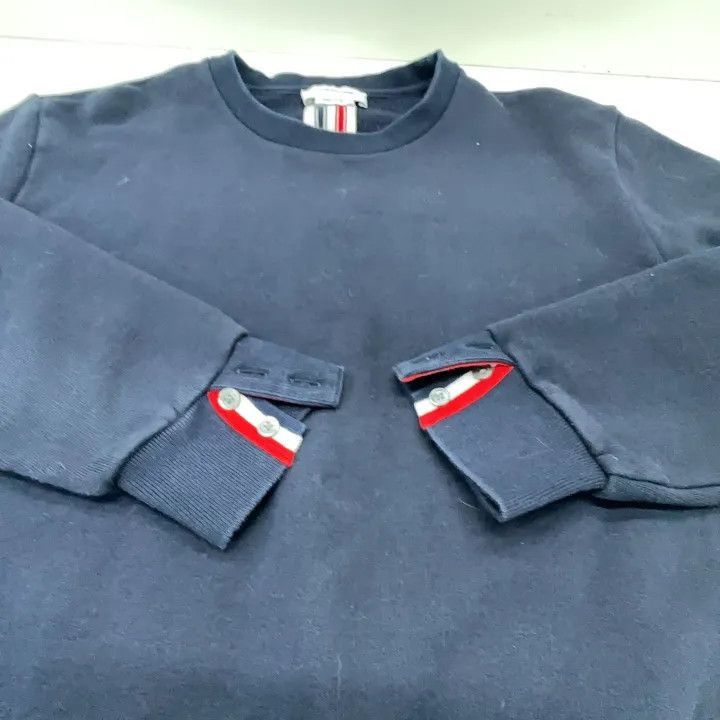 Thom Browne Thom Browne Ivy Boy Crewneck Sweatshirt in Blue -2507 Size US S / EU 44-46 / 1 - 6 Thumbnail