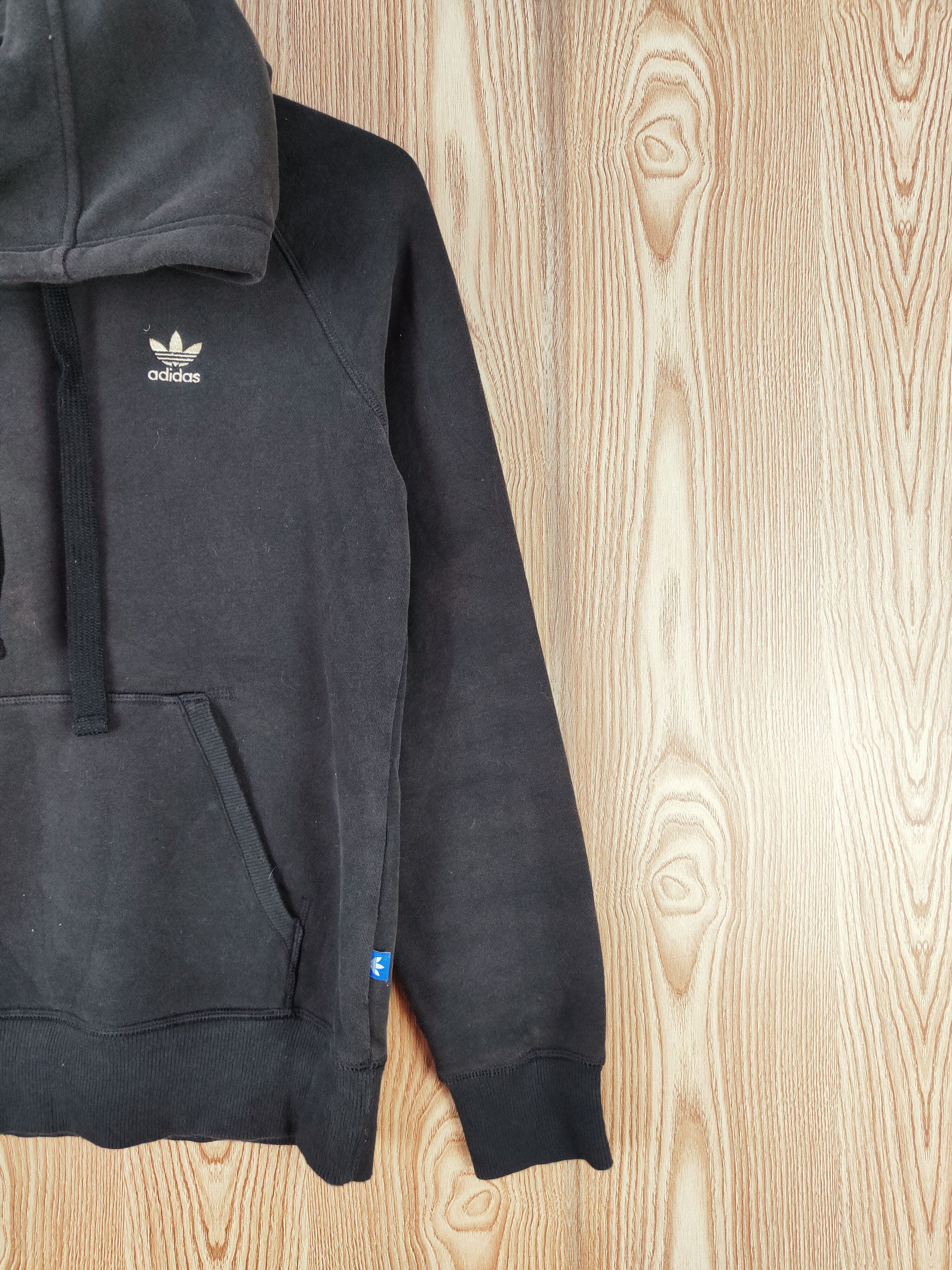 Adidas DL Adidas vintage Black Faded Hoodie Sweatshirts #W252 Size US XS / EU 42 / 0 - 6 Thumbnail