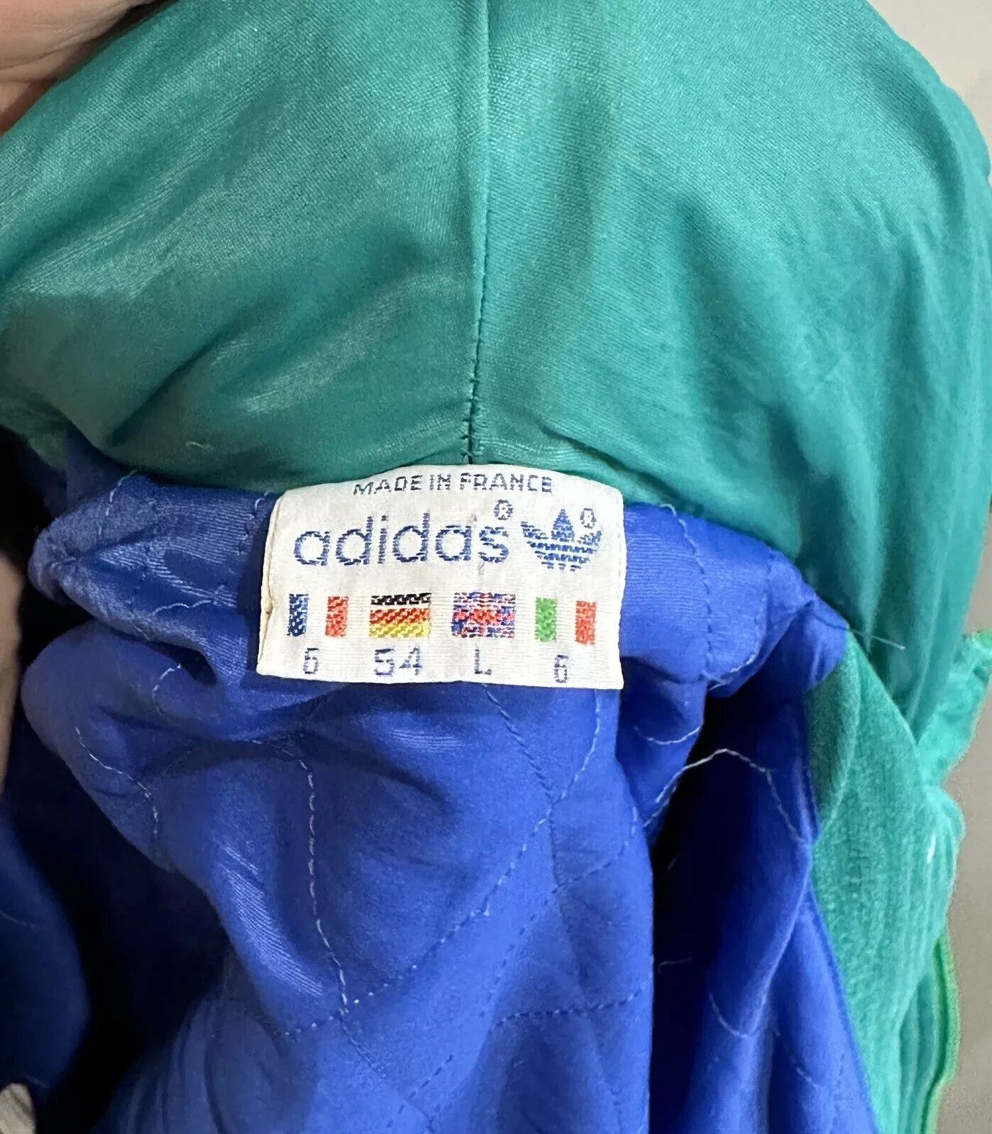 Adidas VINTAGE 1980s 80s ADIDAS ACADEMY DIVISION VENTEX JACKET Size US L / EU 52-54 / 3 - 12 Thumbnail