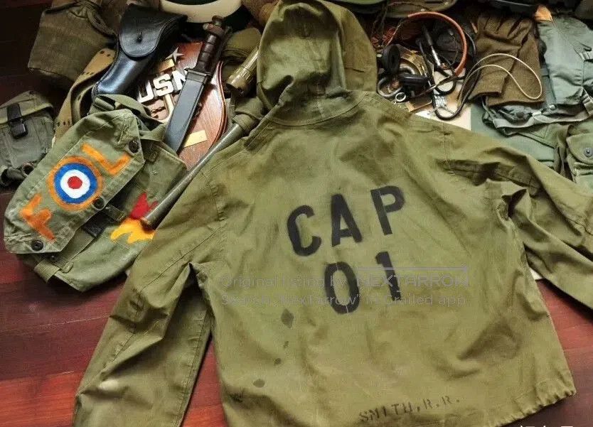 Vintage WWII Style Waterproof Jacket M Size. Size US M / EU 48-50 / 2 - 1 Thumbnail