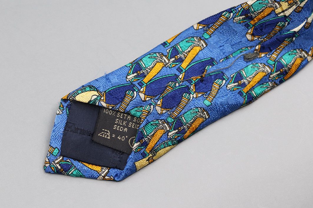 Ermenegildo Zegna Vintage Ermenegildo Zegna Abstract Print Tie Size ONE SIZE - 5 Thumbnail