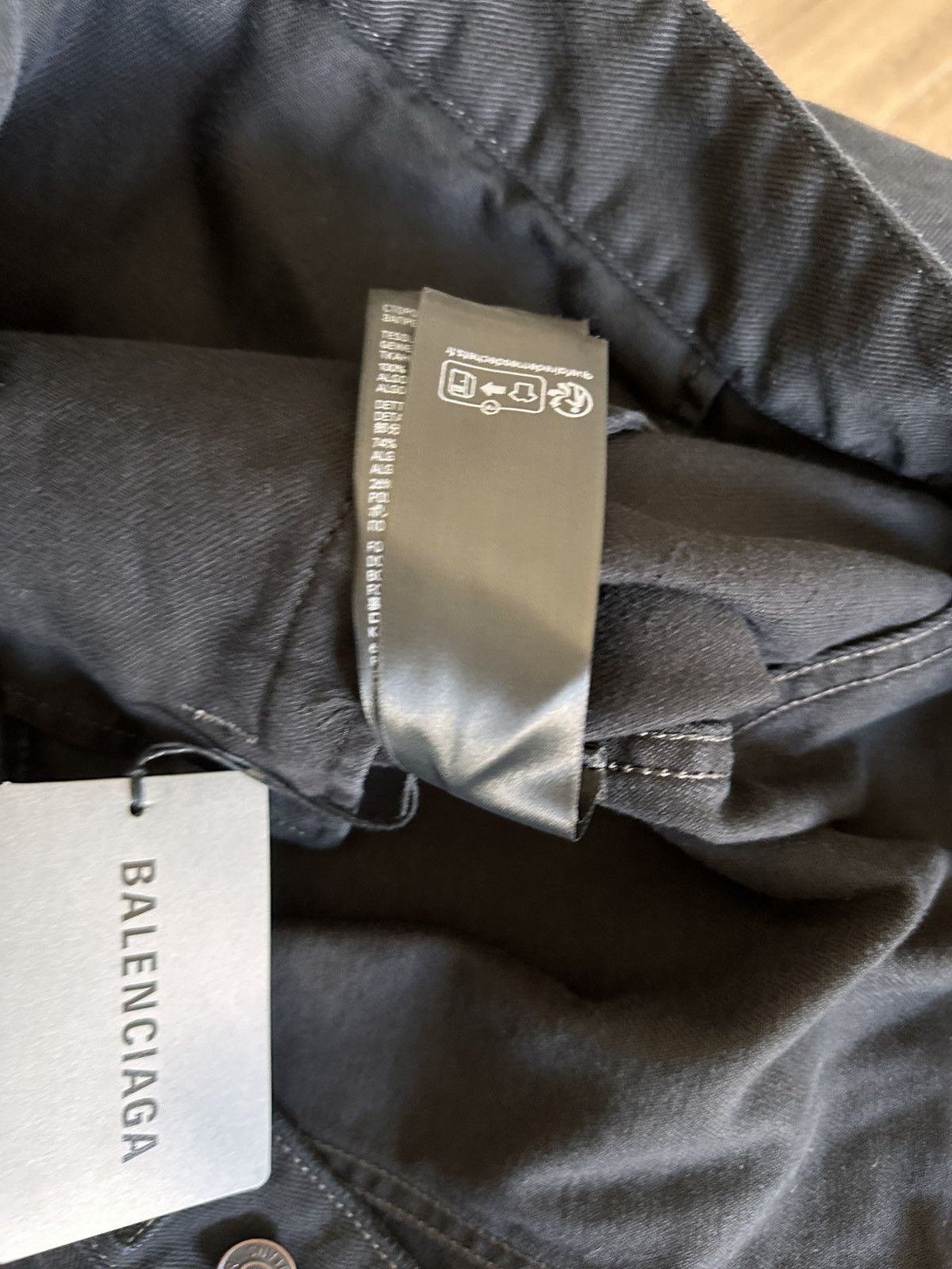 Balenciaga [1] SS23 Adidas black denim jacket Size US L / EU 52-54 / 3 - 14 Thumbnail