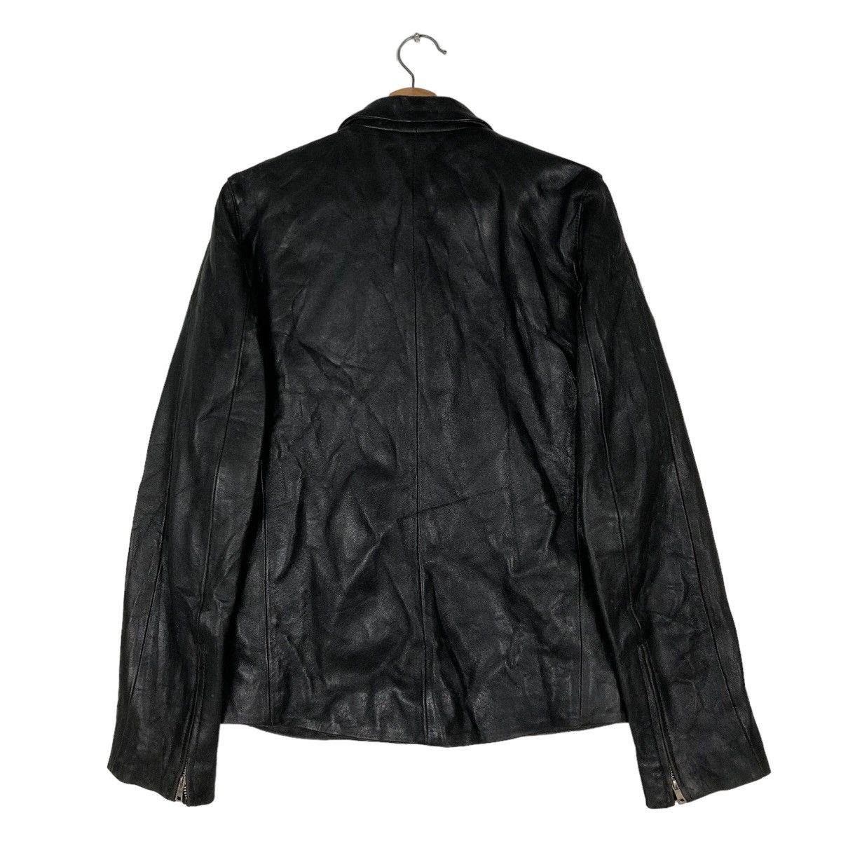 Japanese Brand 🔥Vintage Soft Leather Biker Jacket Kuro Issey Miyake Japan Size US M / EU 48-50 / 2 - 8 Thumbnail
