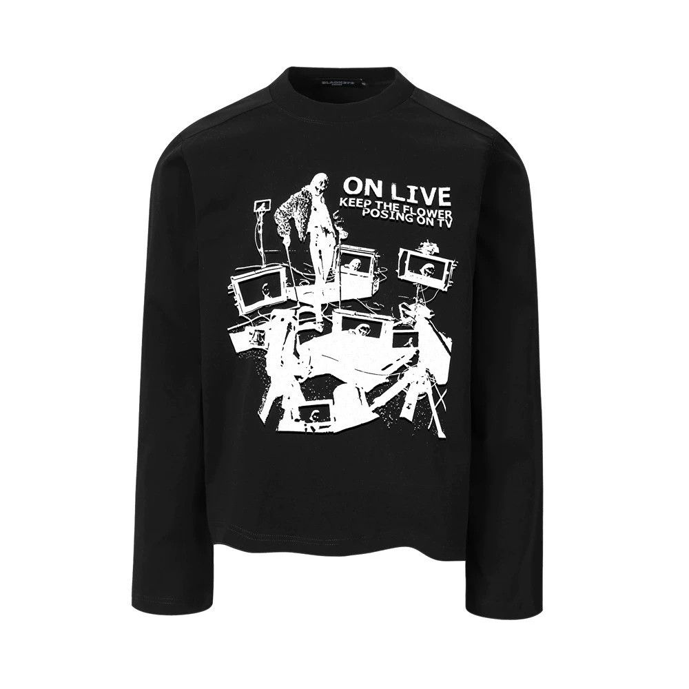 Vintage Retro men's casual loose character long-sleeved T-shirt Size US M / EU 48-50 / 2 - 1 Thumbnail
