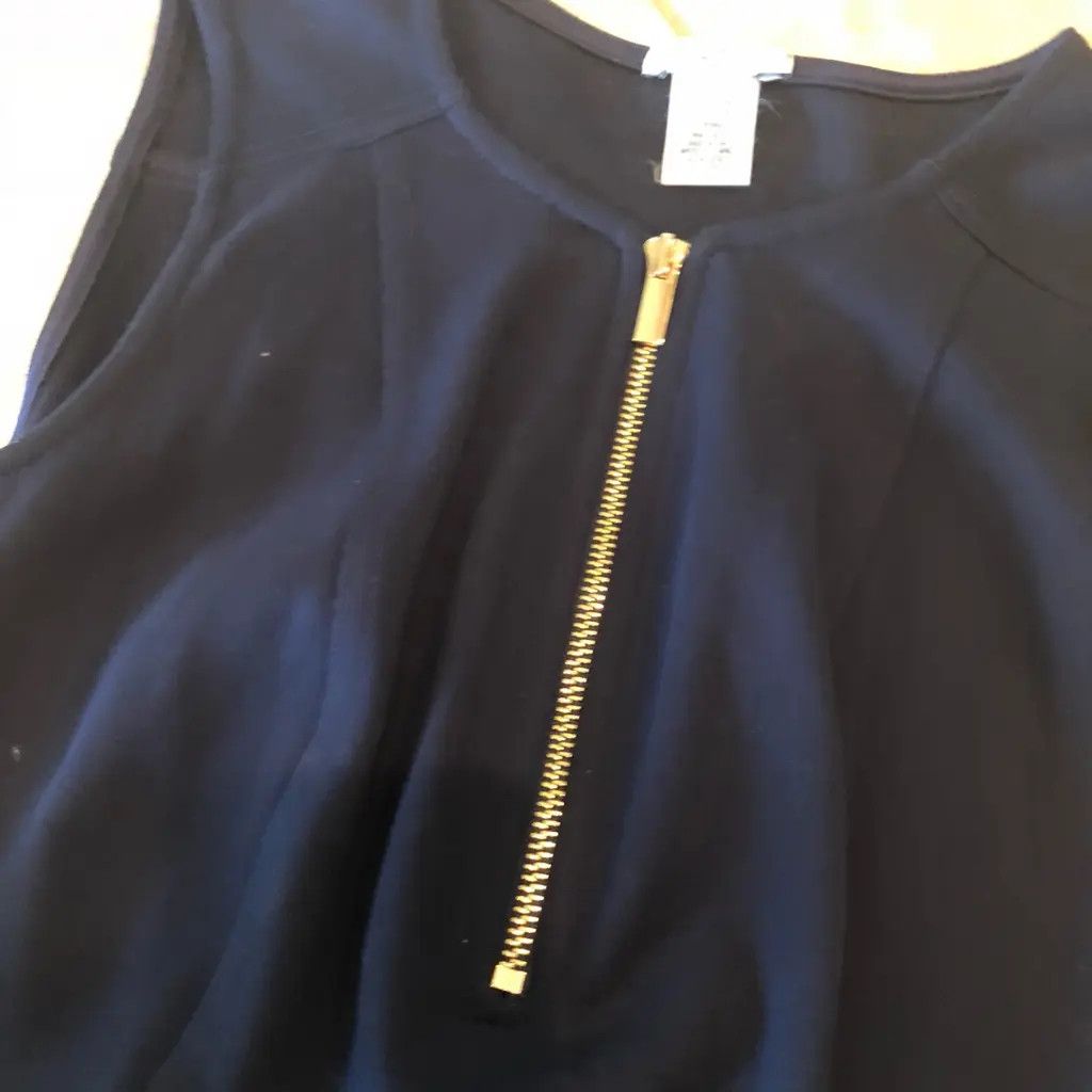 Other CACHÉ Black Sleeveless Mini Dress with Gold Zip Size S / US 4 / IT 40 - 3 Thumbnail