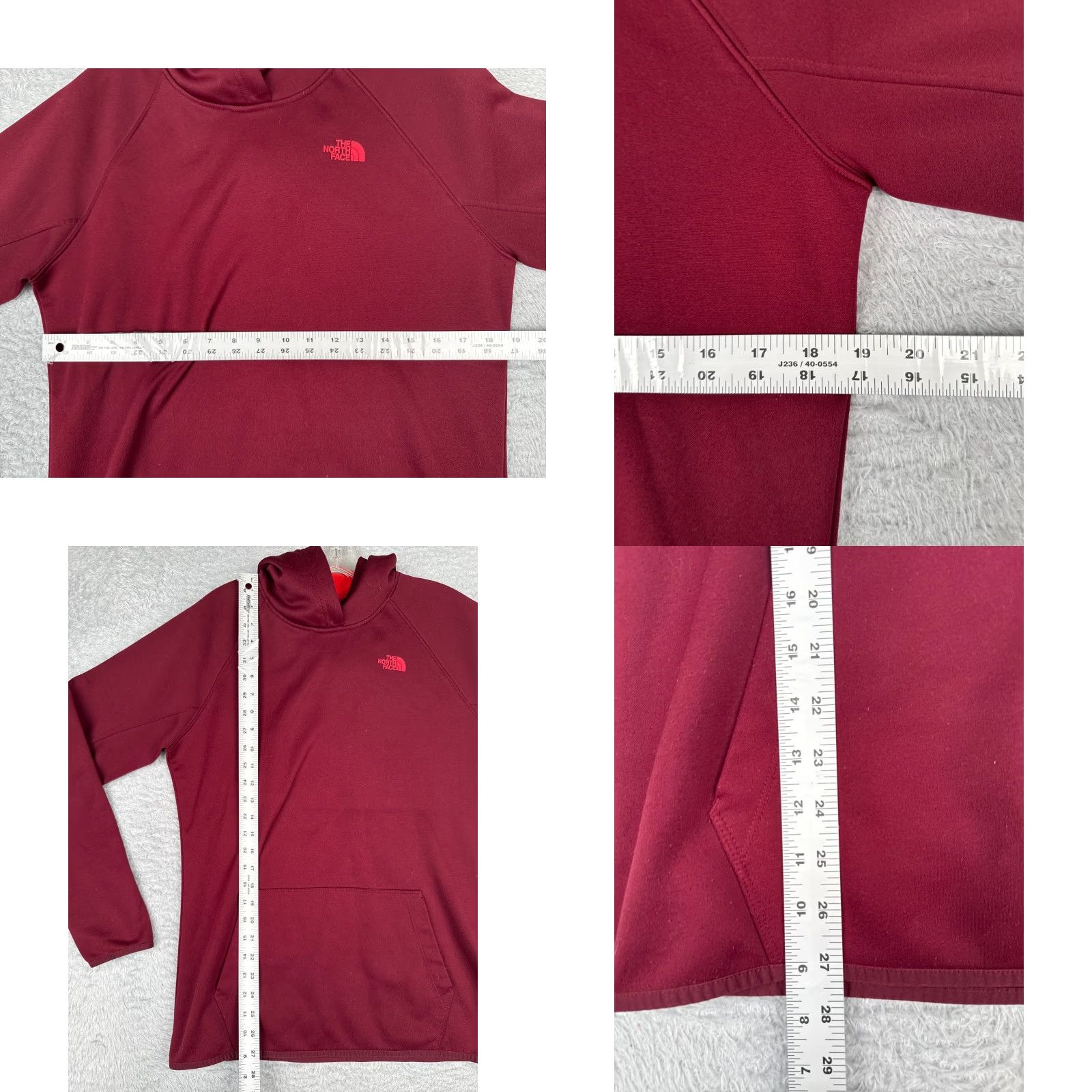 The North Face The North Face Sweater Womens Small Red Pullover Hoodie 100% Polyester Pocket Size S / US 4 / IT 40 - 8 Thumbnail