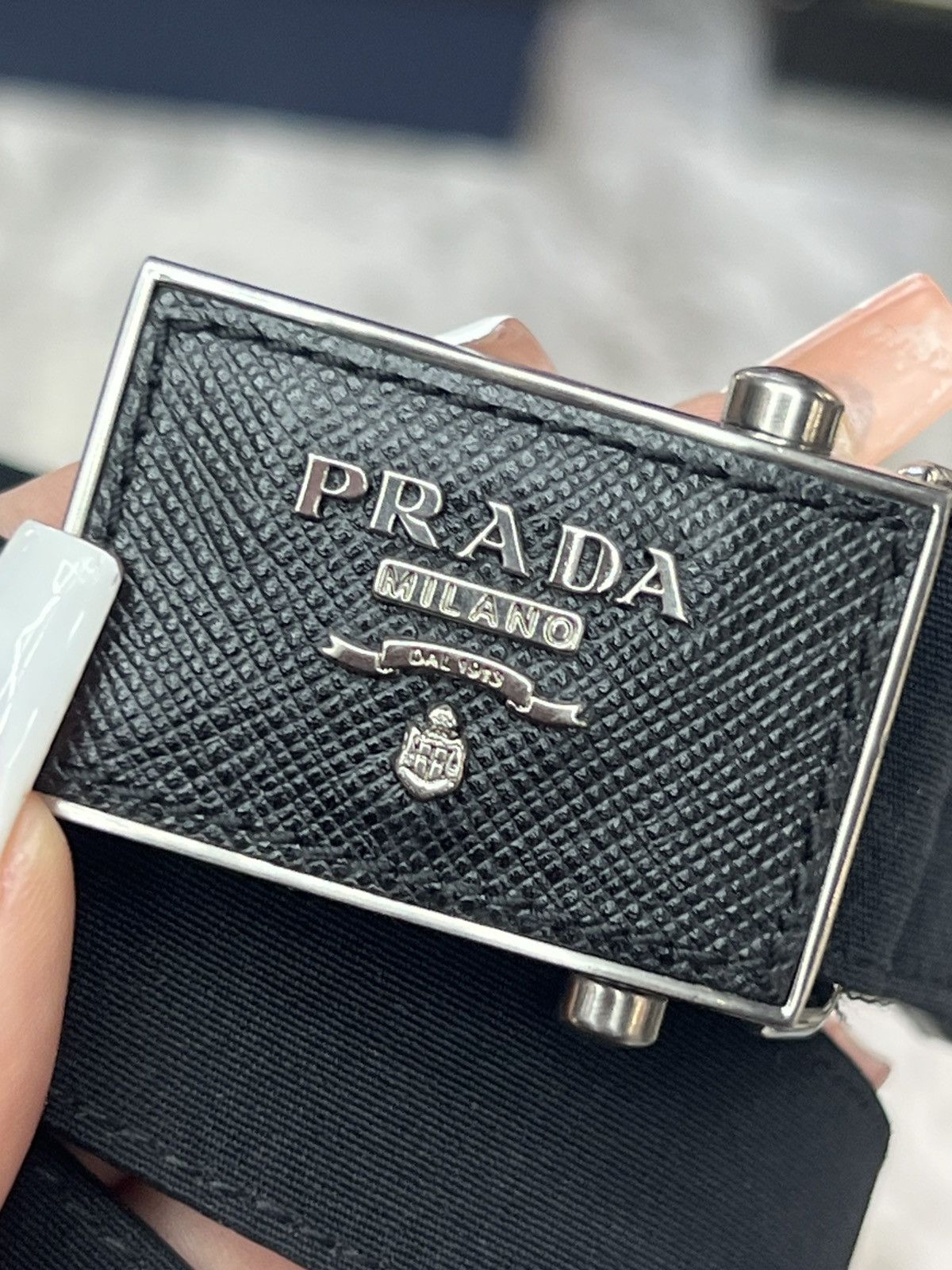 Prada Prada Nylon Belt Size 28 - 4 Thumbnail