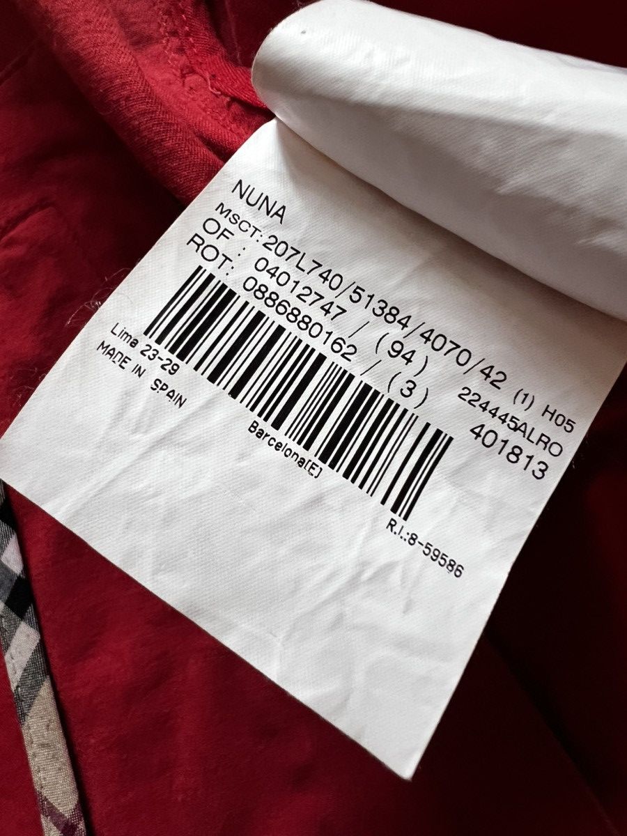 Burberry × Vintage Burberry London Check collared red jacket Size M / US 6-8 / IT 42-44 - 11 Thumbnail
