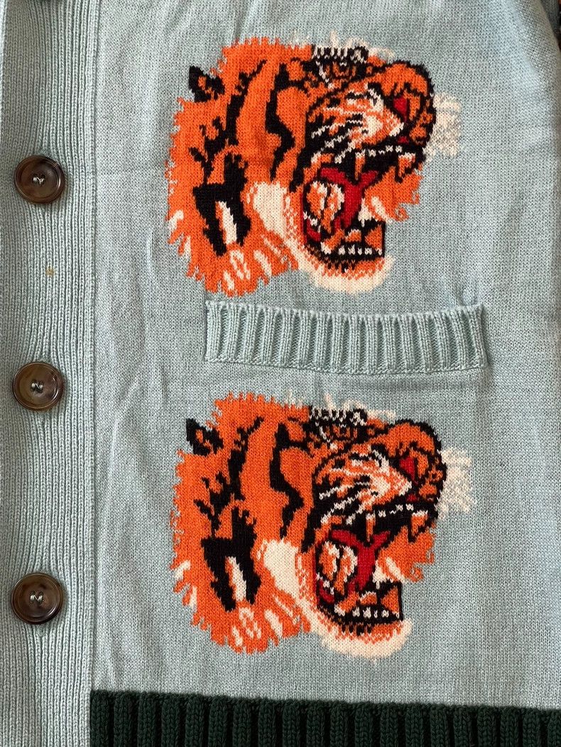Gucci Gucci Full-print tiger head pattern button cardigan 2503-Ne Size US XS / EU 42 / 0 - 2 Thumbnail
