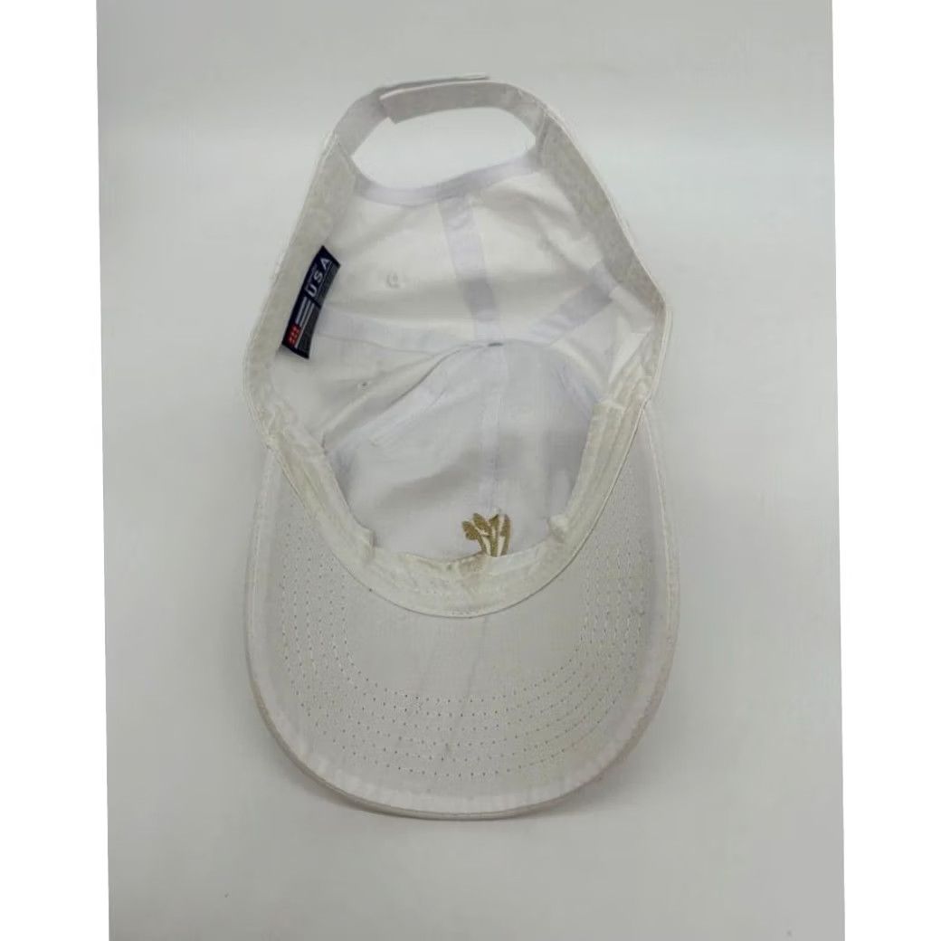 Vintage EK USA Hat Adult OSFA White Baseball Cap Mens 100% Cotton Strapback NEW Size ONE SIZE - 3 Thumbnail