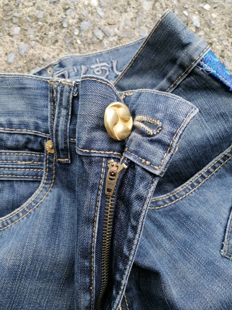 Japanese Brand Osaka Big Train Japan Embroidered Denim Jeans Size US 34 / EU 50 - 3 Thumbnail
