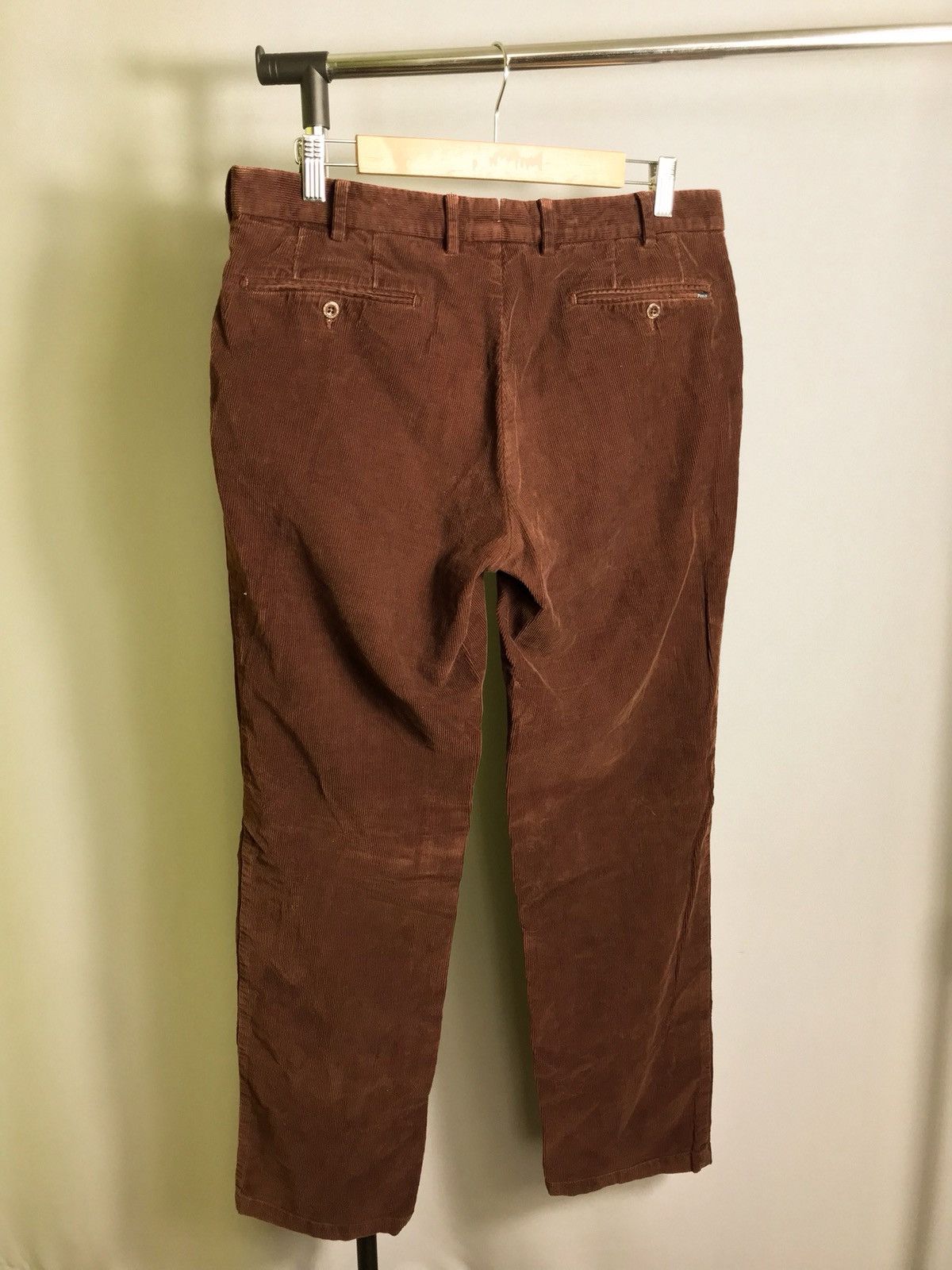 Polo Ralph Lauren polo ralph lauren preppy fit velvet pant brown Sz 33/32 Size US 33 - 2 Thumbnail