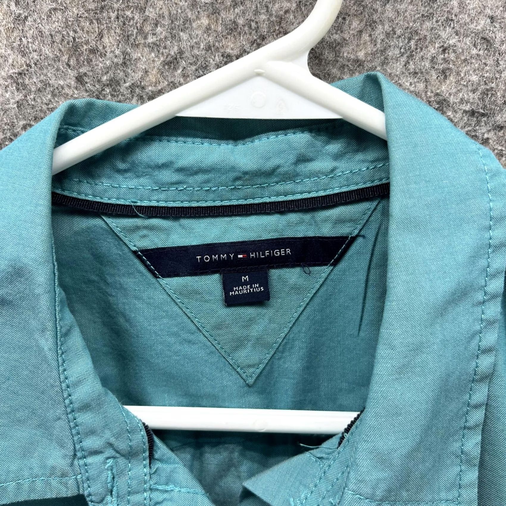 Tommy Hilfiger Tommy Hilfiger Shirt Women Medium Teal Blue Casual Button Down Preppy Vtg Size M / US 6-8 / IT 42-44 - 5 Thumbnail