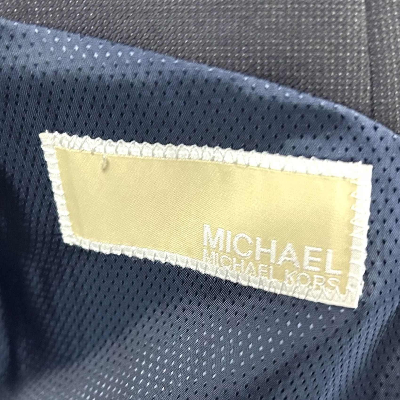 Michael Kors Michael Kors Sport Coat Wool Dark Navy Nailhead Two Button Double Vented 38R Men Regular Jacket Coat Mens Size US XS / EU 42 / 0 - 3 Thumbnail