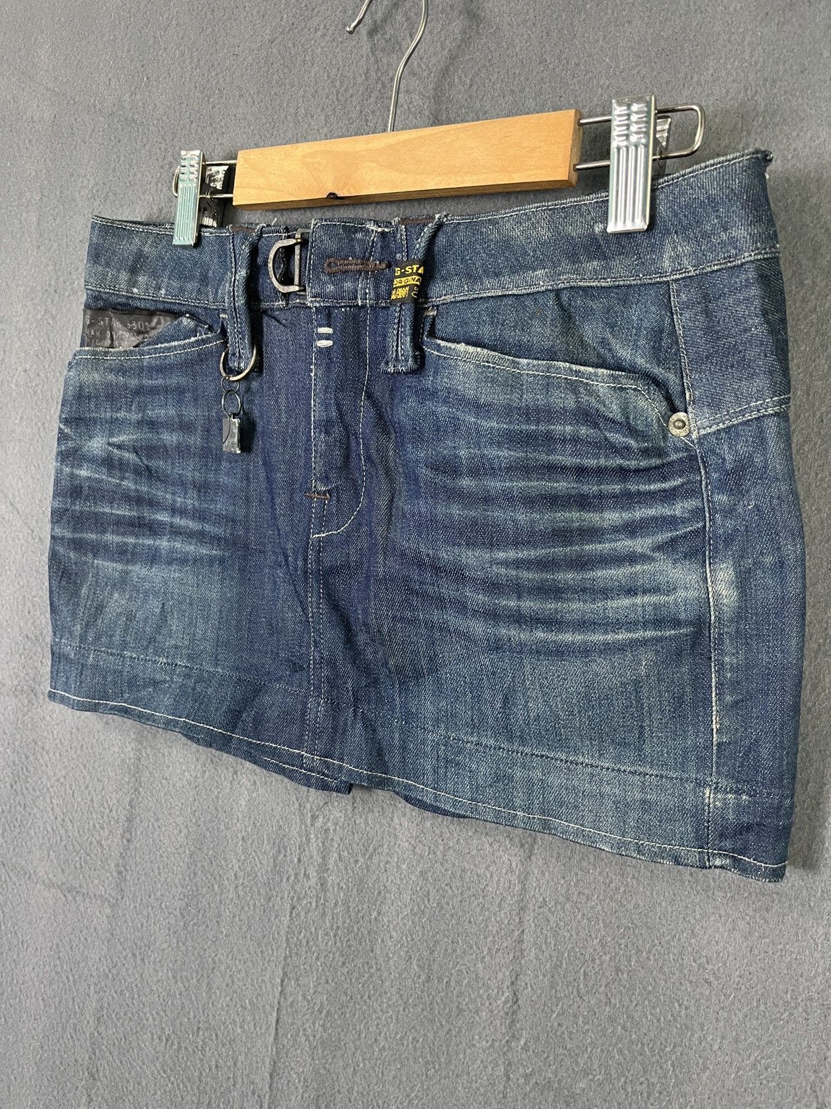 G-Star × Japanese Brand G Star Raw Denim Minic Mini Skirt Size 29" - 4 Thumbnail