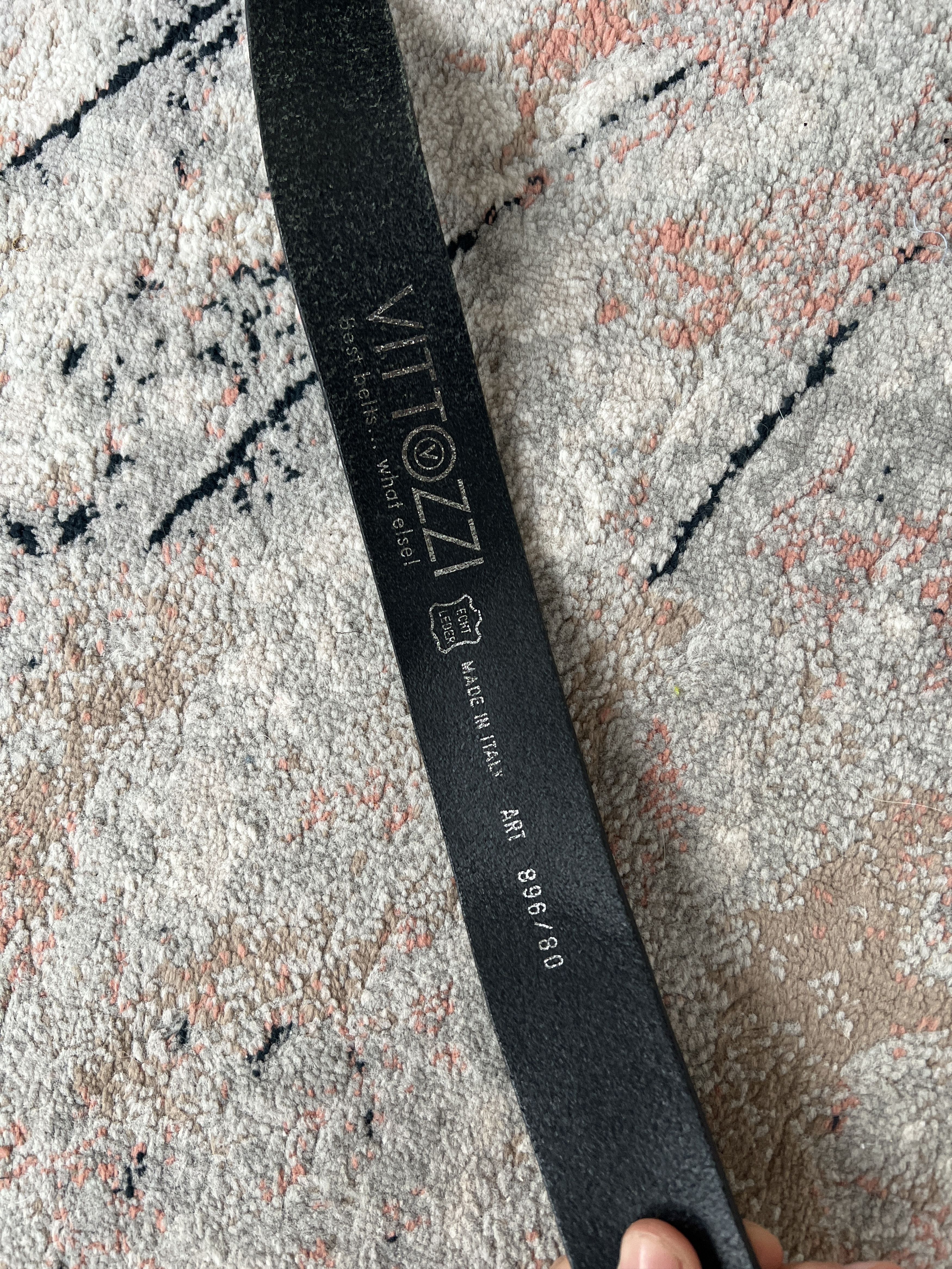 Vintage Vittozzi Leather Belt Size ONE SIZE - 8 Thumbnail