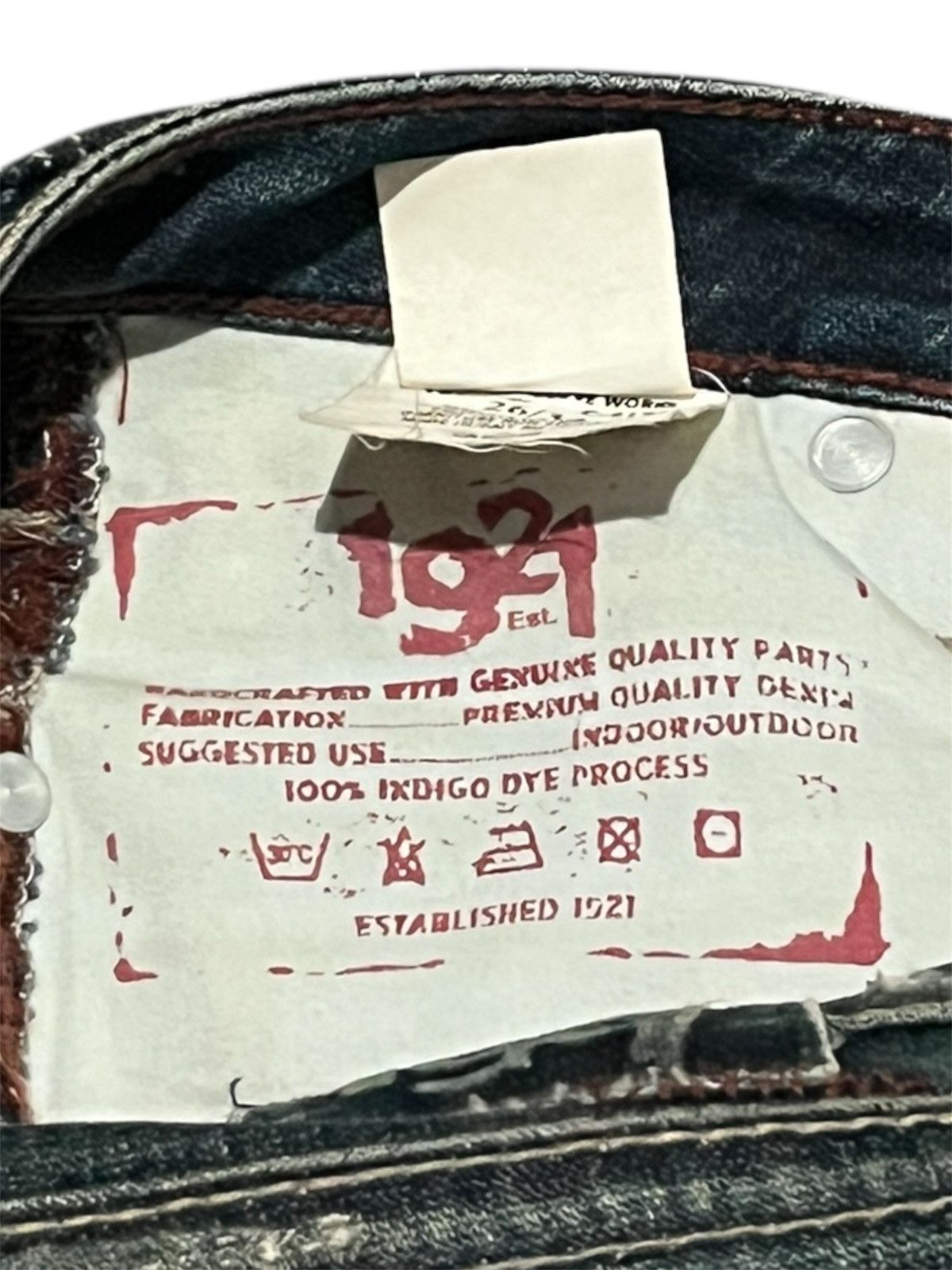 Hysteric Glamour × Japanese Brand × Tornado Mart Flared 💥 1921 Art Dark Blue Denim Rugged Y2K Size 30" / US 8 / IT 44 - 12 Thumbnail