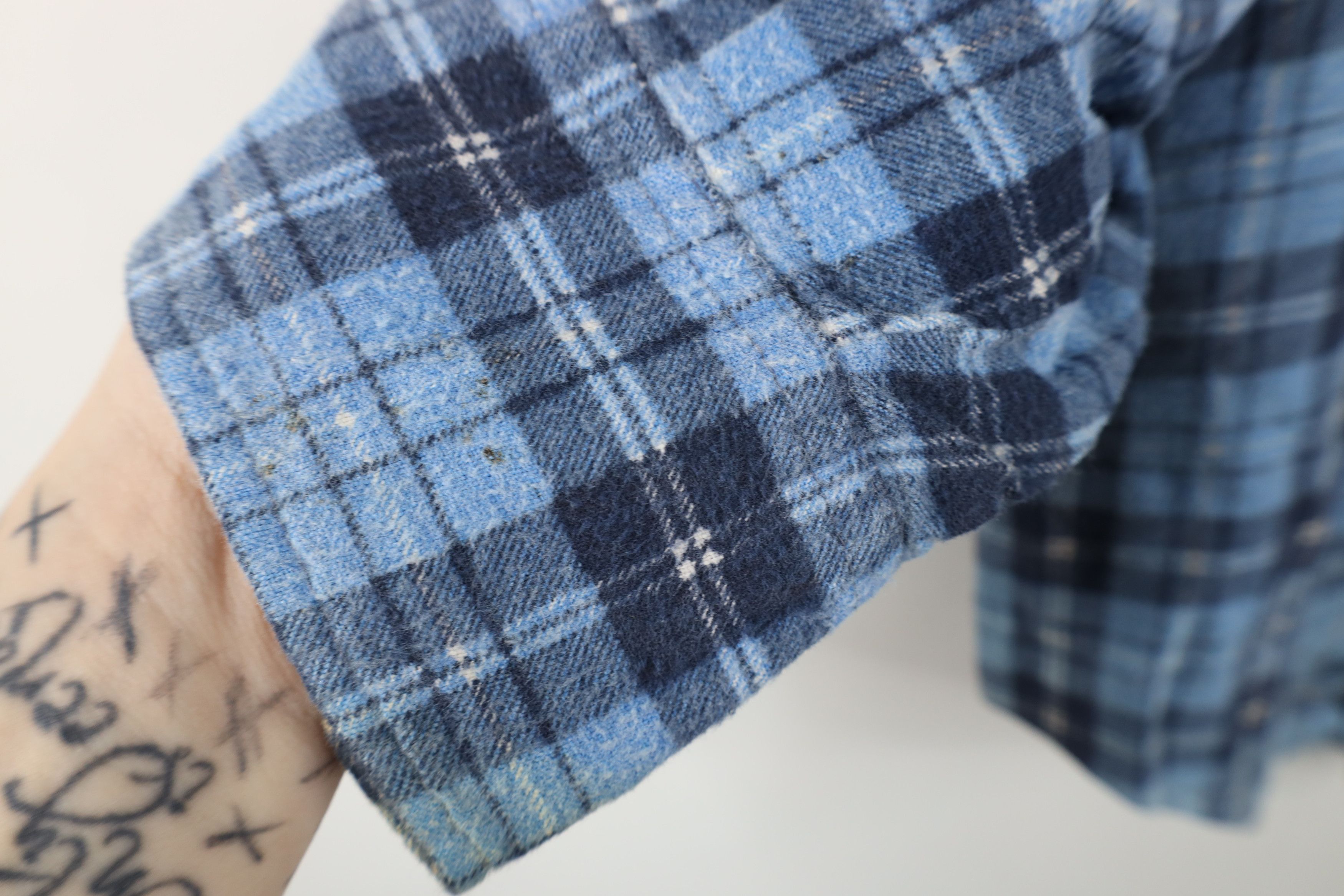 Vintage Vintage 70s Streetwear Flannel Collared Button Shirt Plaid Size US S / EU 44-46 / 1 - 11 Thumbnail