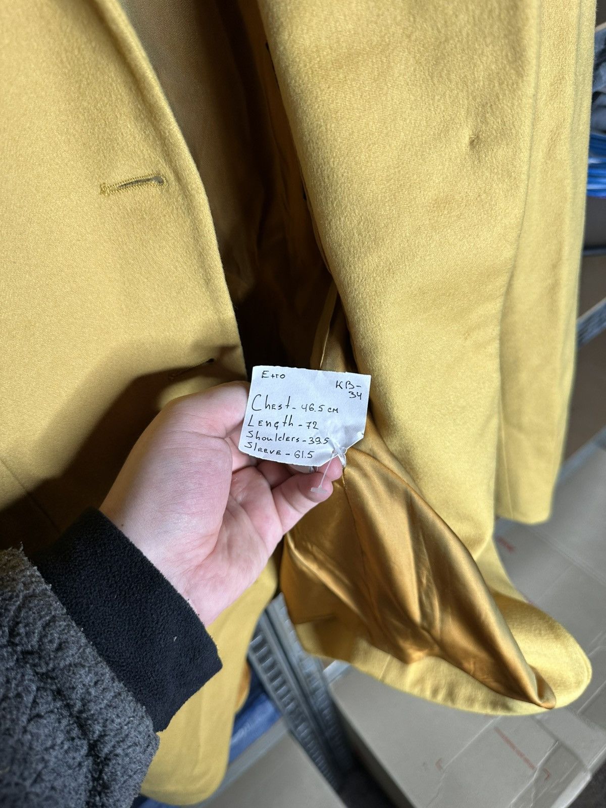 Etro ETRO Milano Women's Yellow Wool Blazer Jacket Size IT 42 Size M / US 6-8 / IT 42-44 - 8 Thumbnail