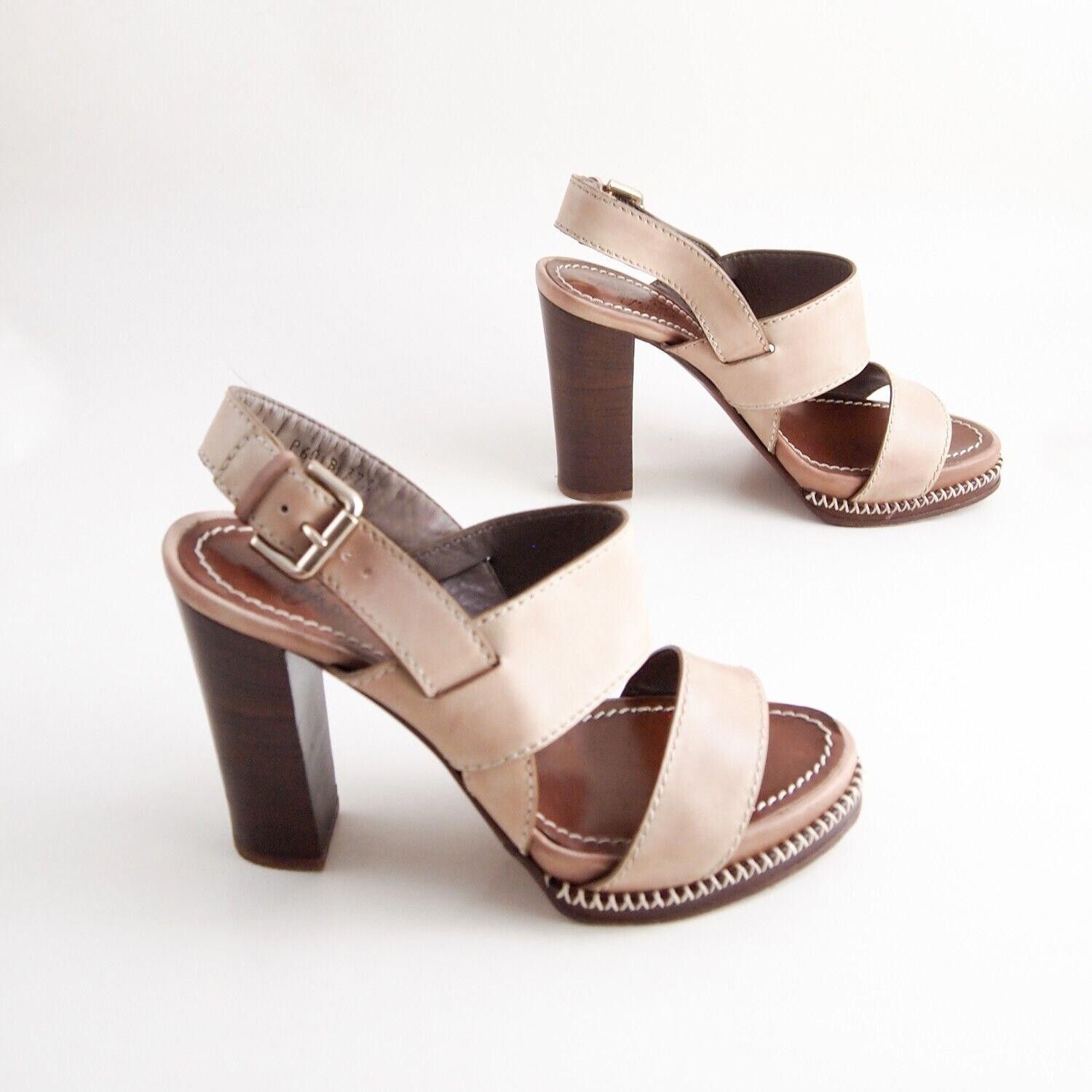 Santoni Santoni Rose Collection Sandals Brown Leather US 7.5 EU 37.5 Size US 7.5 / IT 37.5 - 7 Thumbnail
