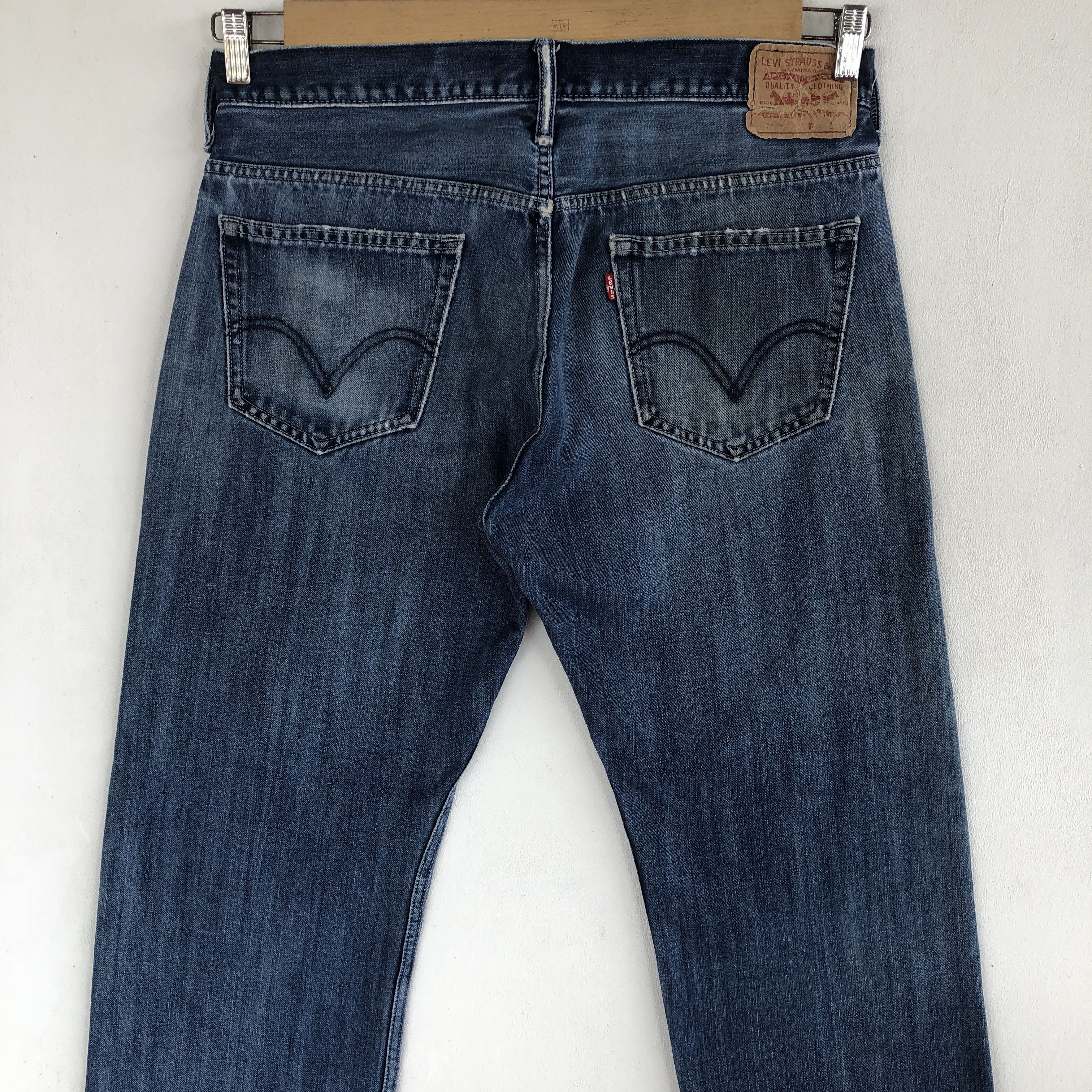 Levi's Vintage Y2K Levis Ripped Baggy Jeans Levi's 569 Faded Denim Size US 32 / EU 48 - 4 Thumbnail
