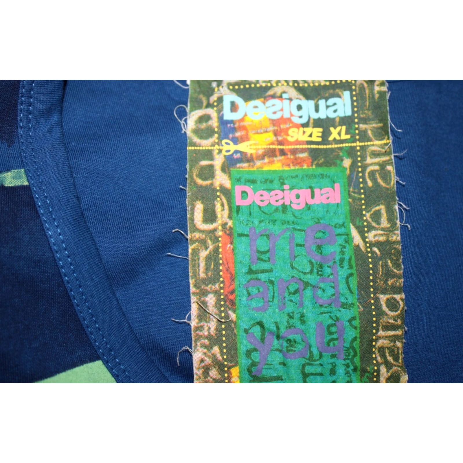 Desigual Desigual womens shirt tunic Blue XL Size XL / US 12-14 / IT 48-50 - 4 Thumbnail