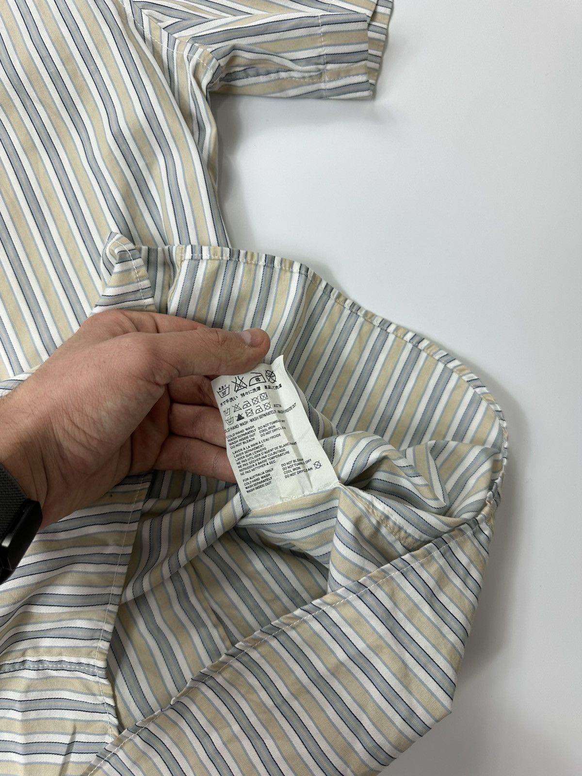 Prada Vintage Prada Stripped Casual Shirt Men’s Size US M / EU 48-50 / 2 - 11 Thumbnail