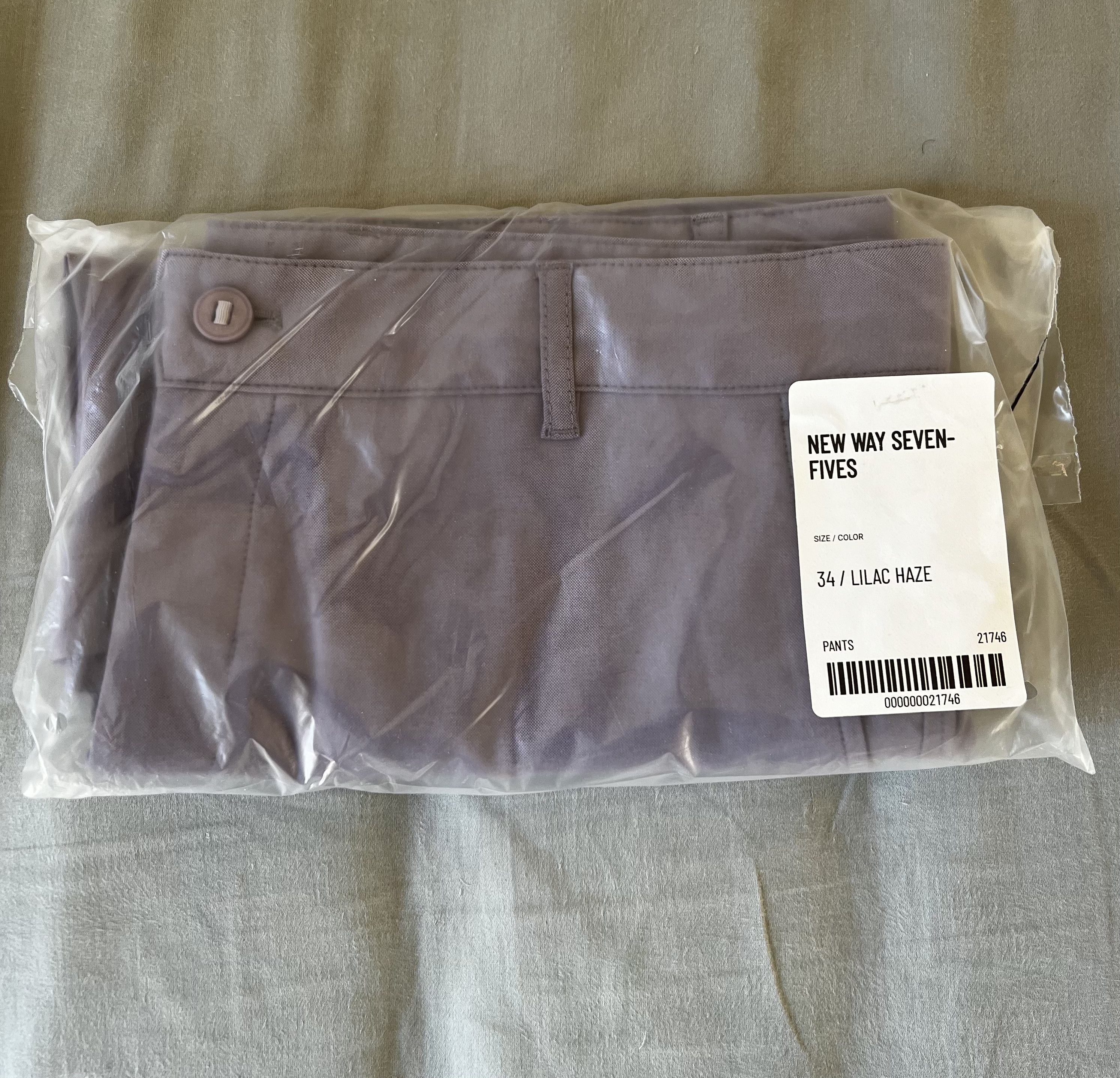 Outlier New Way Seven-Fives Shorts (Lilac Haze) Size US 34 / EU 50 - 2 Thumbnail