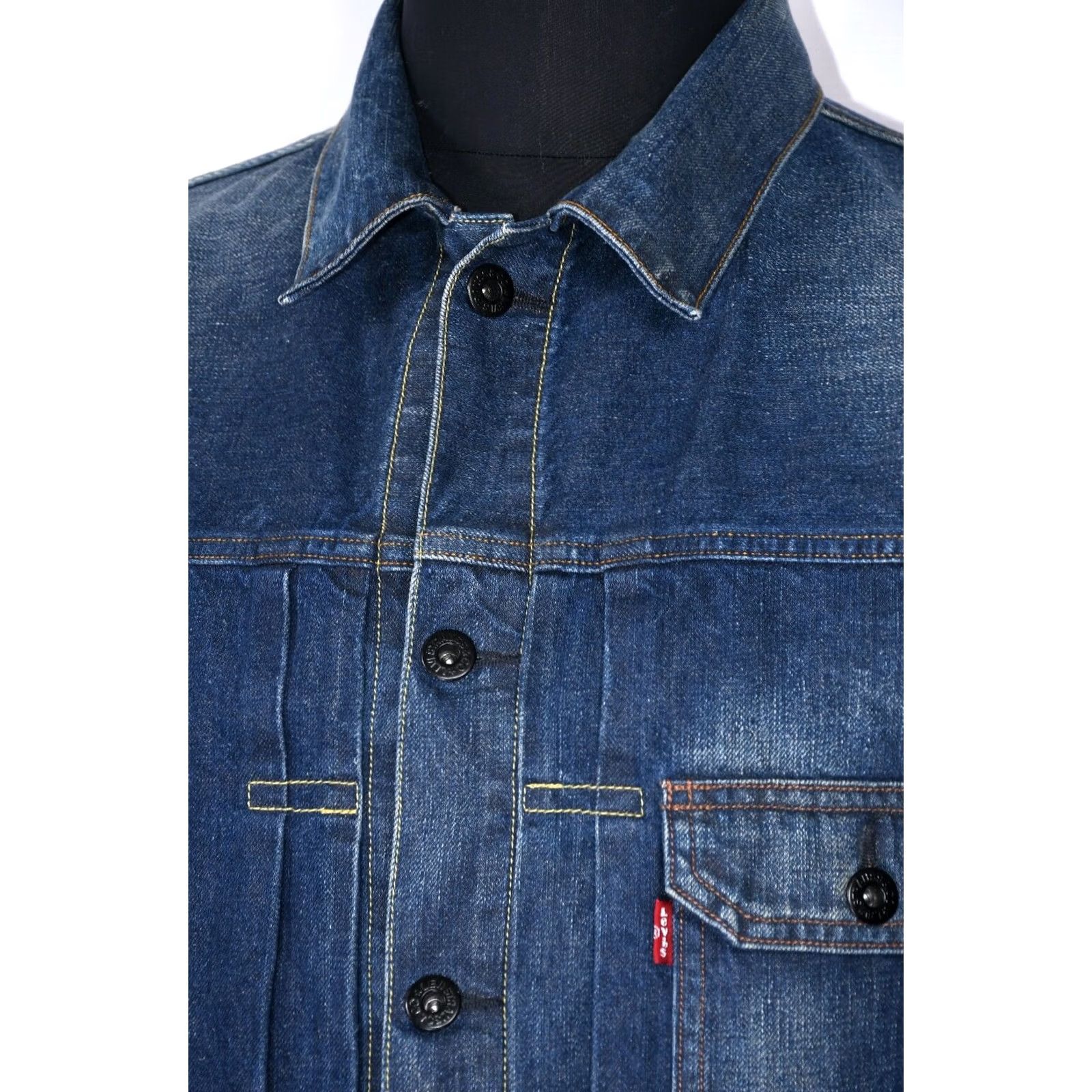 Levi's Levi's 201 Type 1 Pleated Denim Jacket Men L Blue Denim Jacket Mens L Size US L / EU 52-54 / 3 - 4 Thumbnail