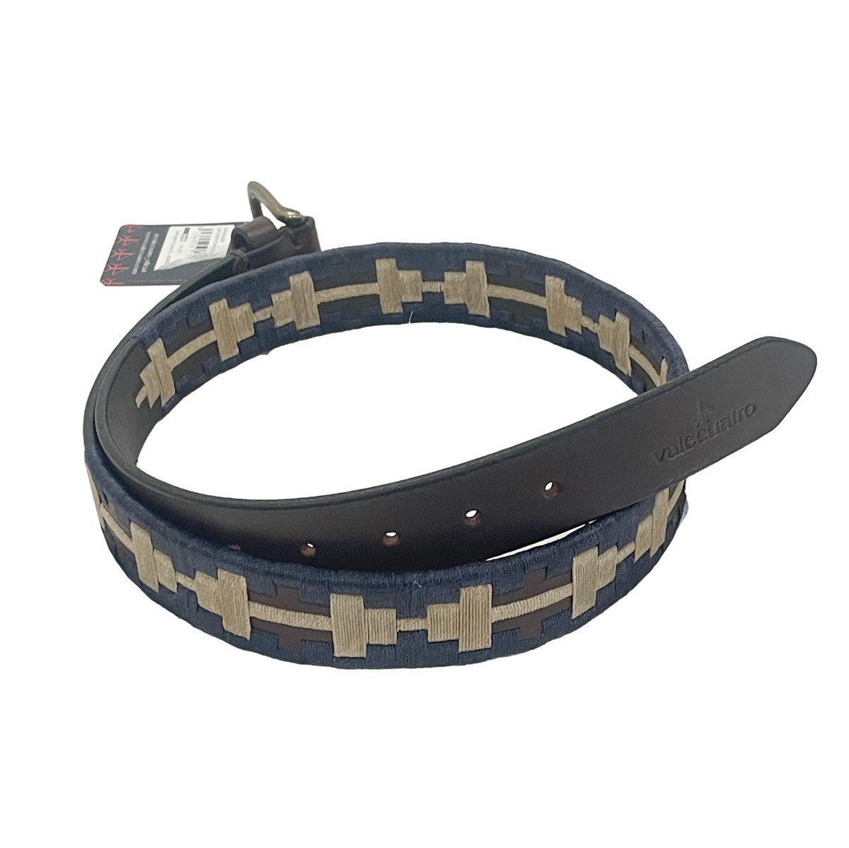 Vintage Valecuatro Embroidered Leather Belt Size 34 - 6 Thumbnail