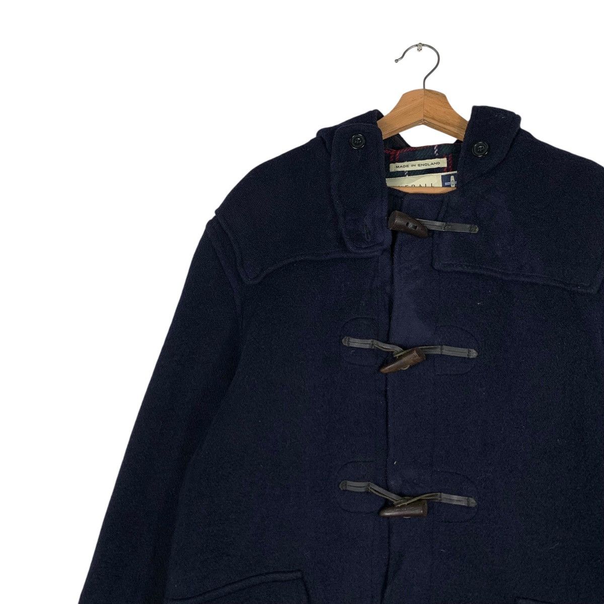 Gloverall GLOVERALL Tartan Lined Hooded Wool Long Coat #1356-C61 Size US M / EU 48-50 / 2 - 6 Thumbnail
